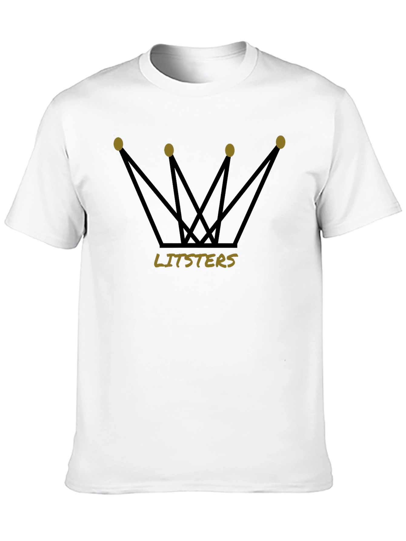 Black Litsters Crown Black T-Shirt view 10