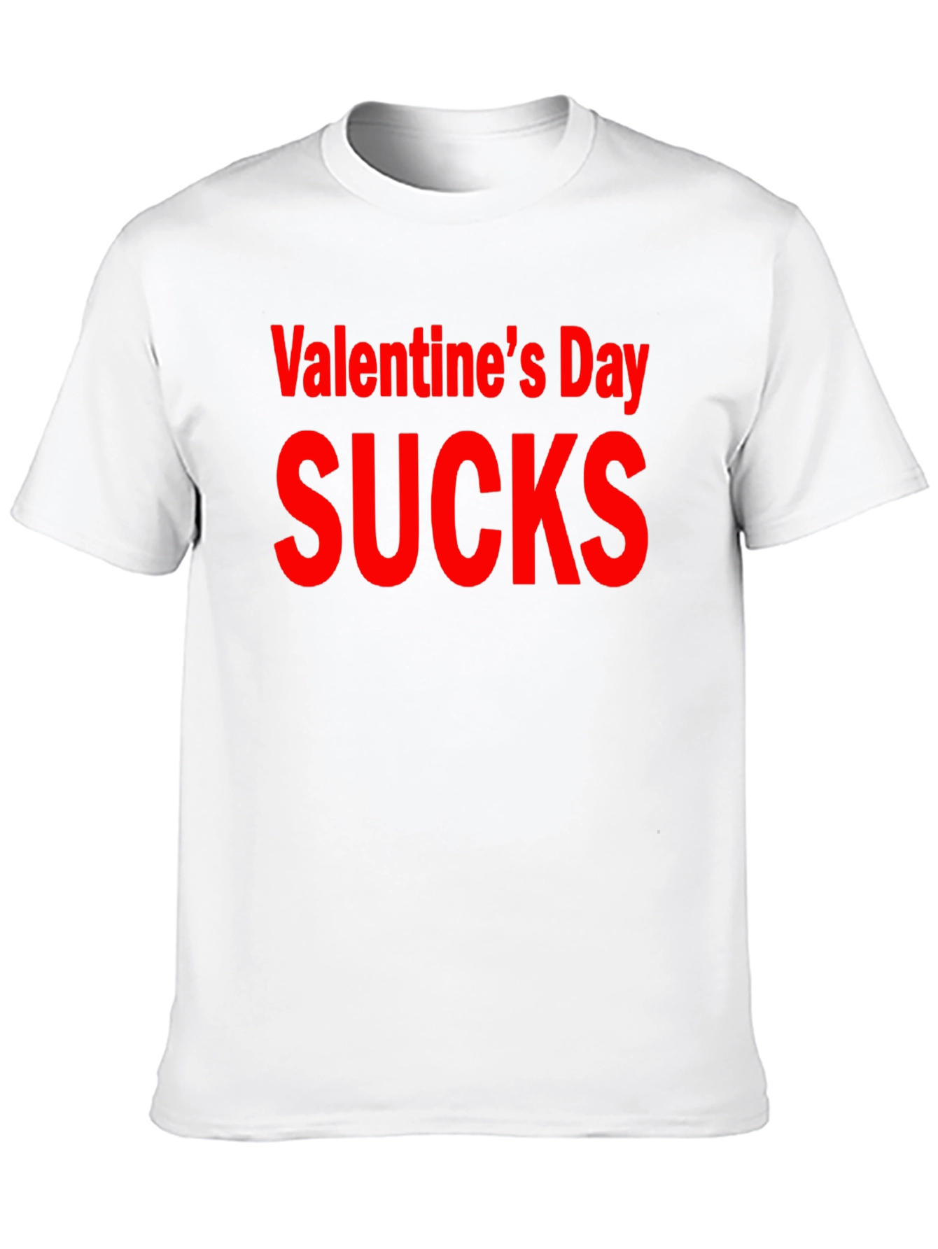 Black Valentine's Day Sucks Graphic T-Shirt view 10