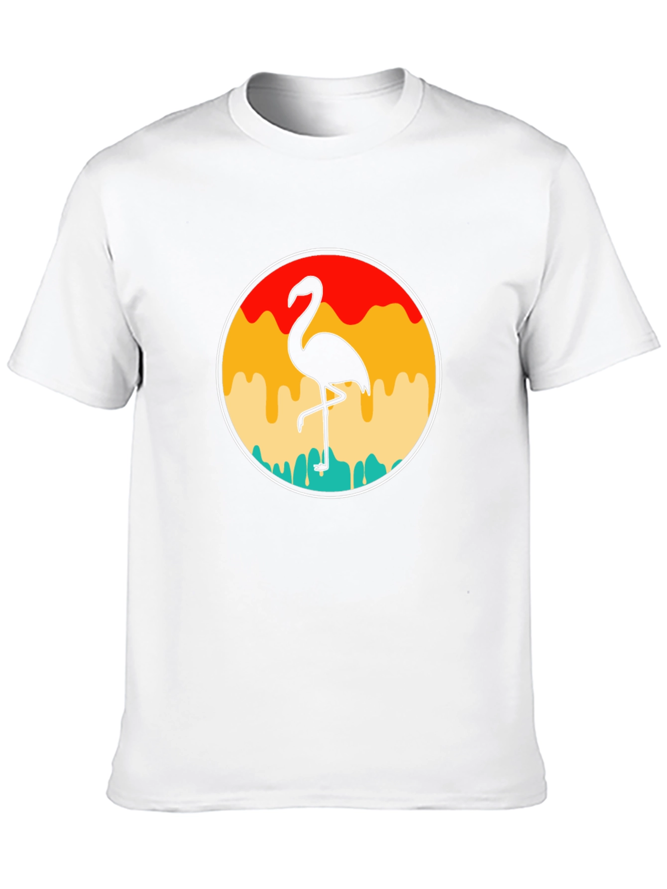 Black Retro Flamingo T-Shirt - Tropical Vibes view 10
