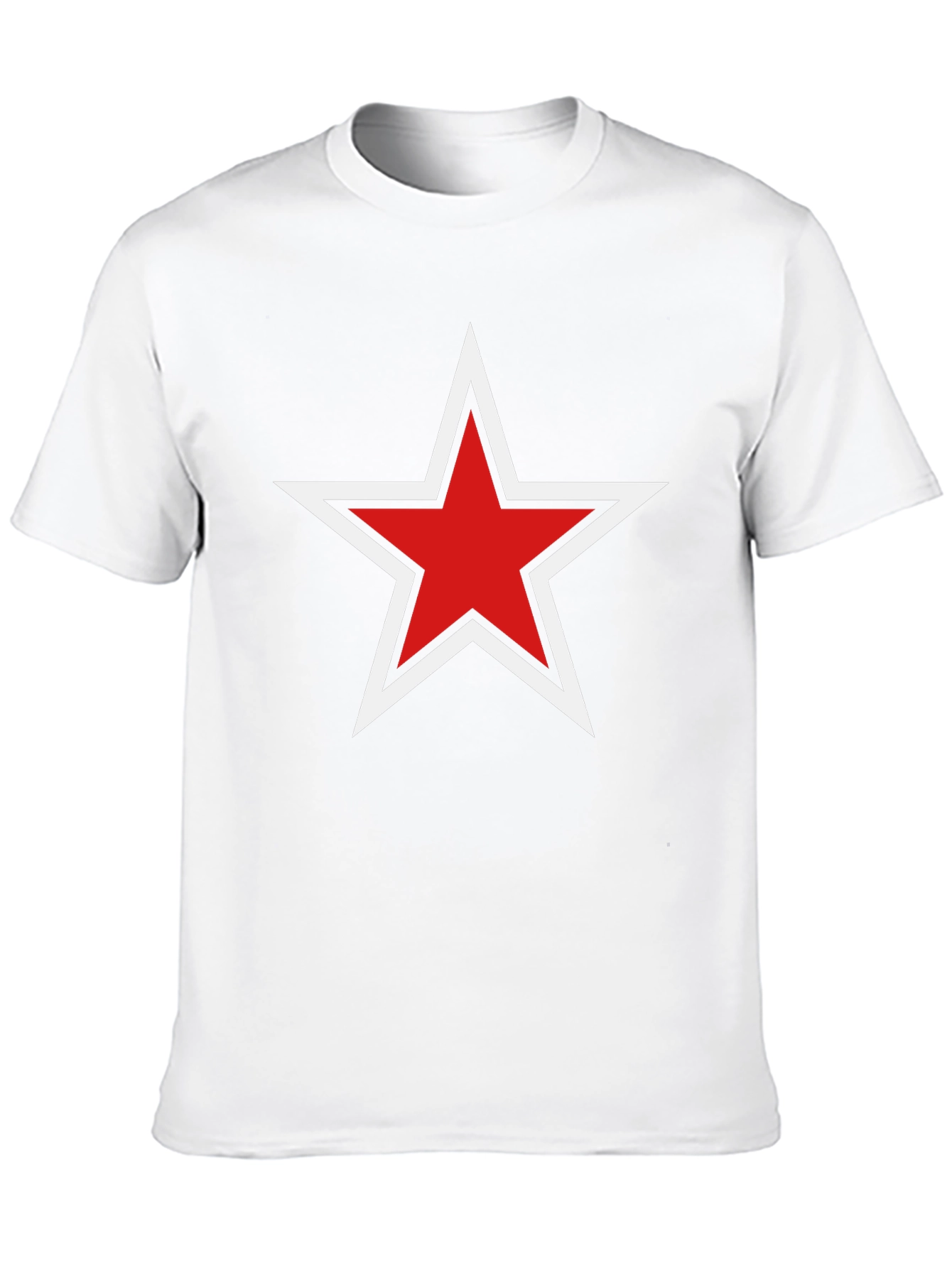 Black Red Star Graphic Black T-Shirt - Stylish Unisex Tee view 10
