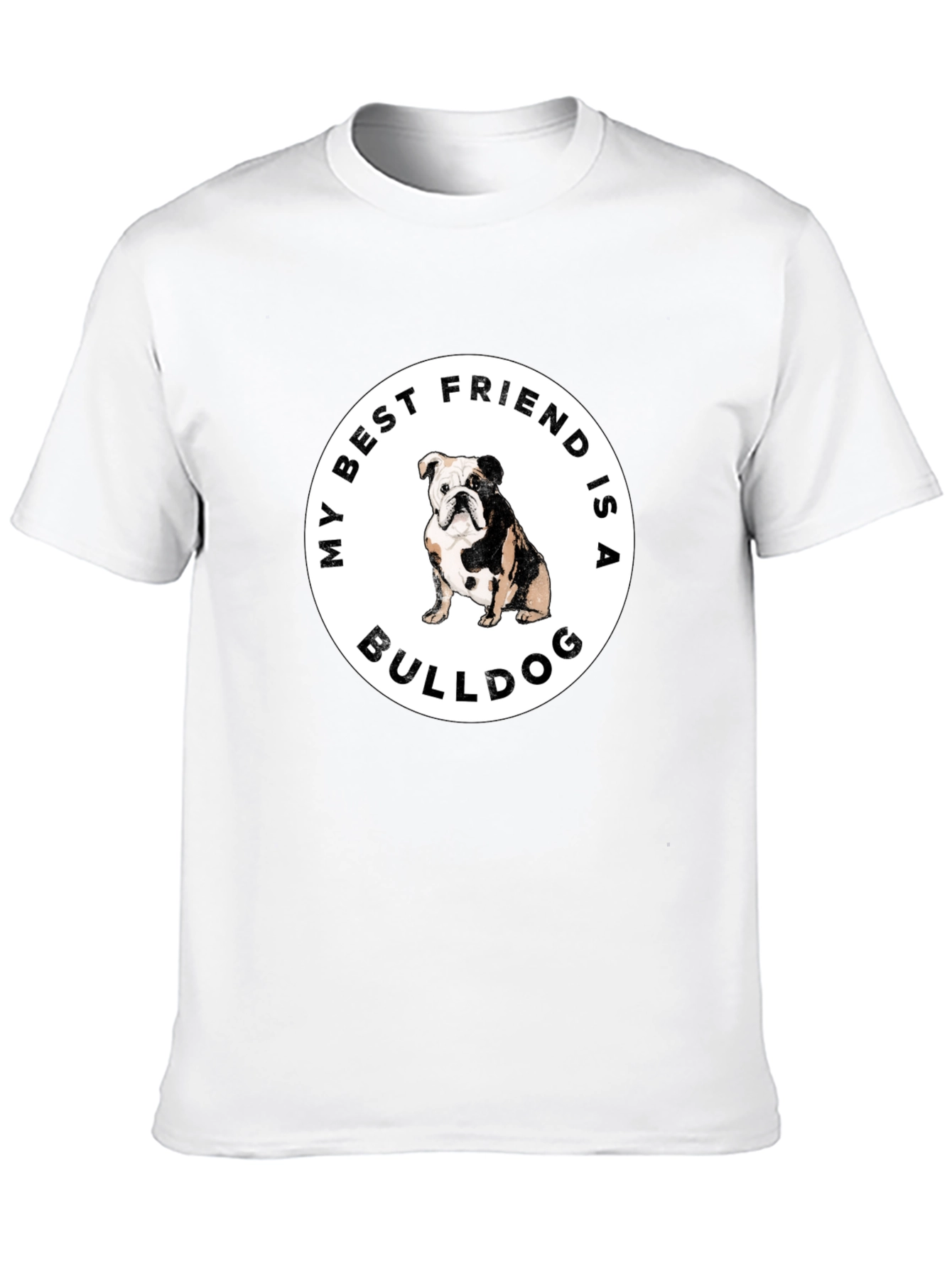 Black Bulldog Best Friend Graphic Tee view 10