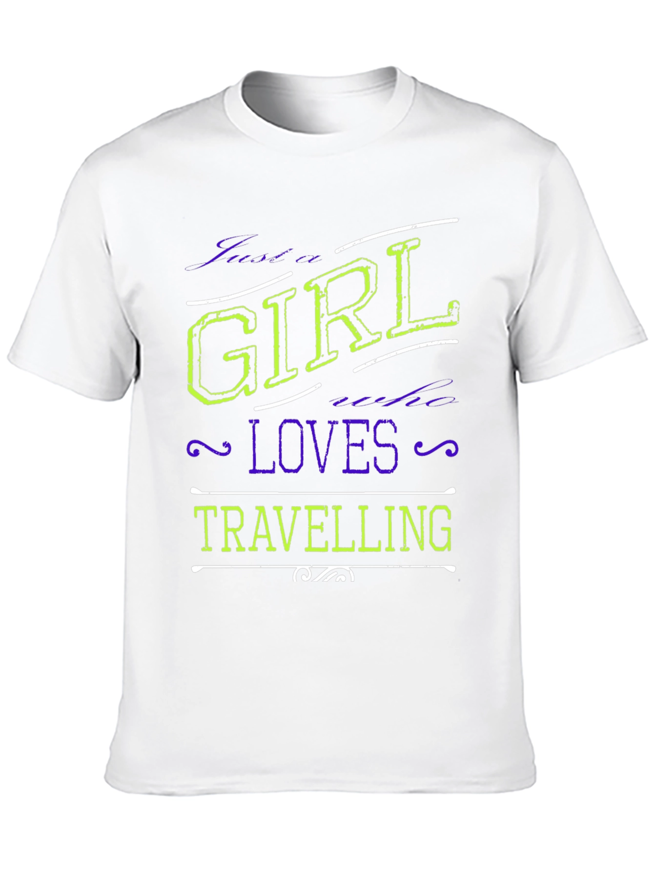 Black Girl Loves Travelling Black T-Shirt view 10