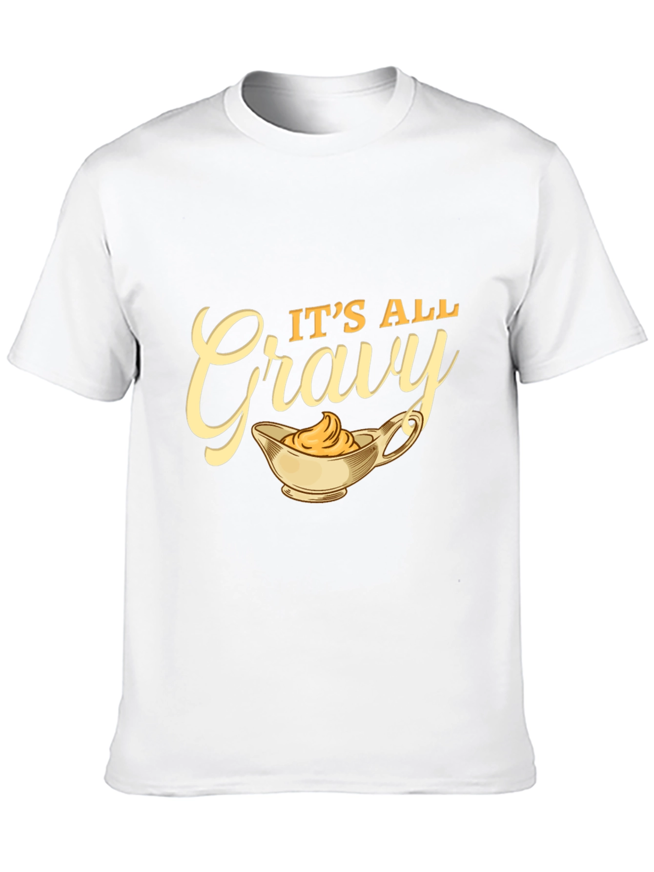 Black It's All Gravy T-Shirt - Black Cotton Blend view 10