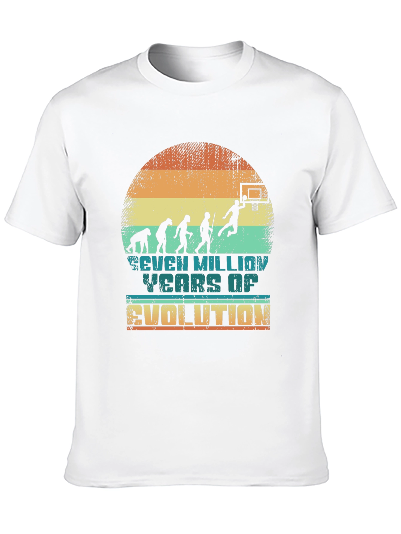 Black Evolution of Basketball T-Shirt view 10