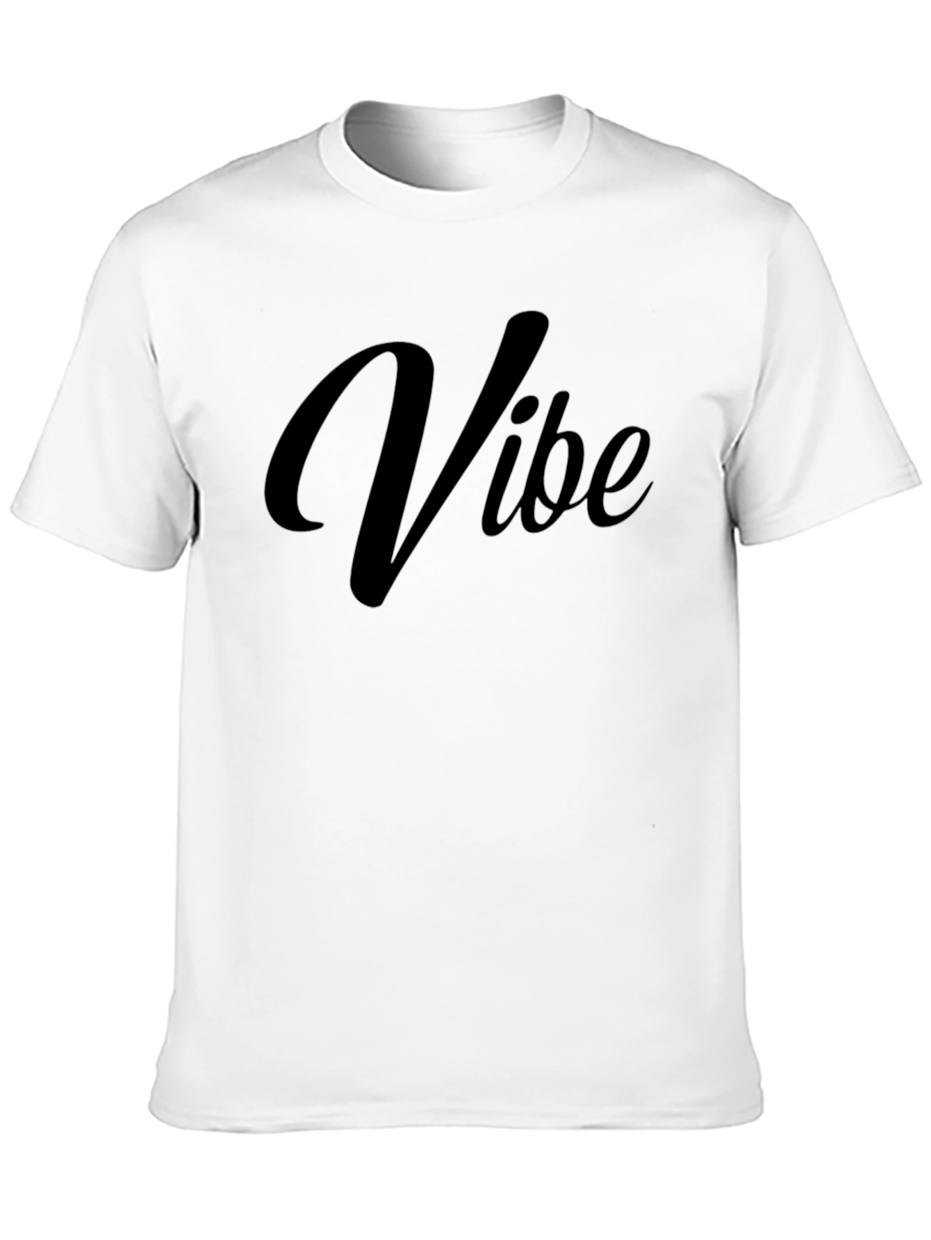 Black Vibe Black T-Shirt - Casual Men's Tee view 10