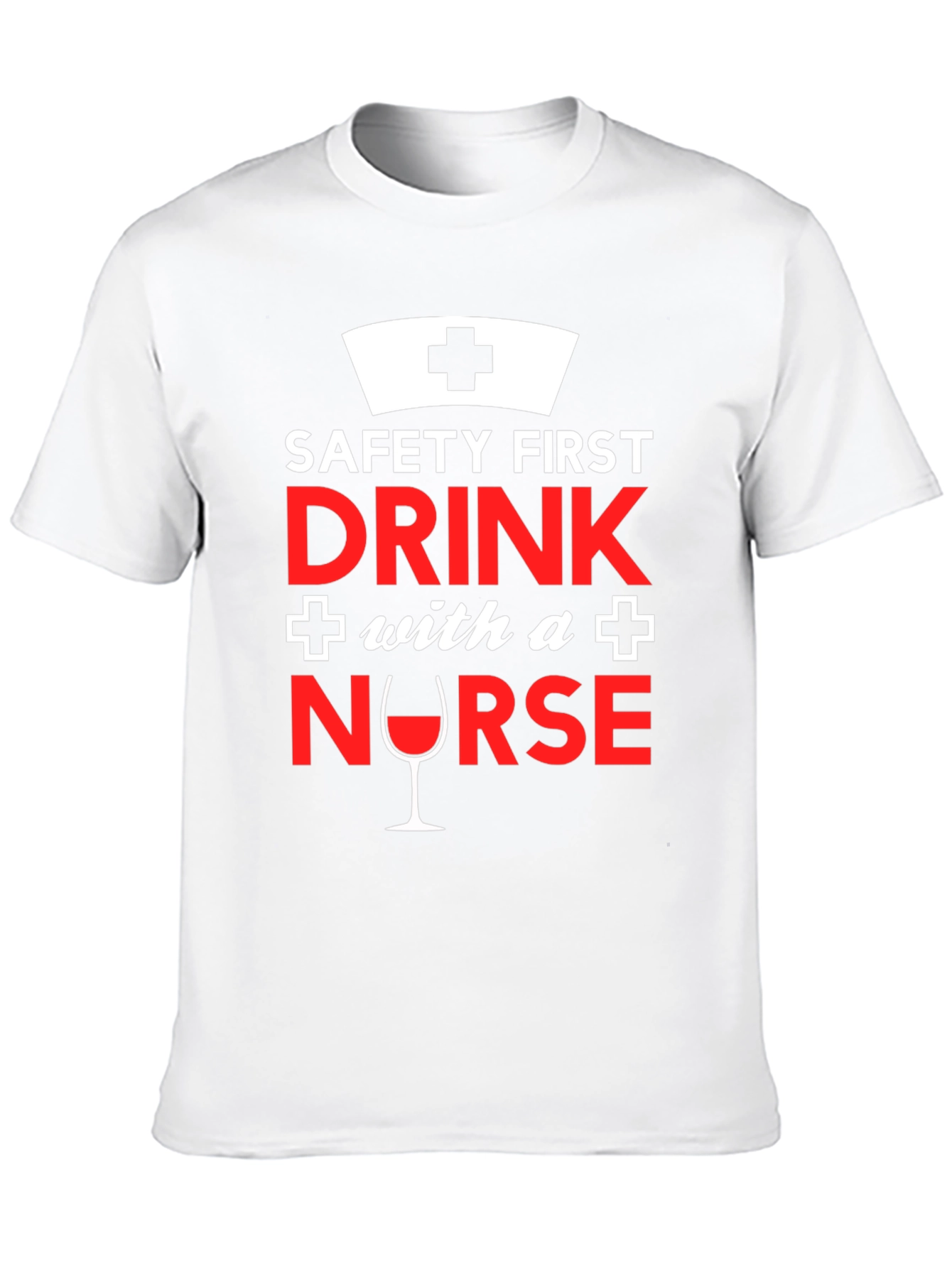 Black Funny Nurse T-Shirt: Safety First, Drink With a Nurse! view 10