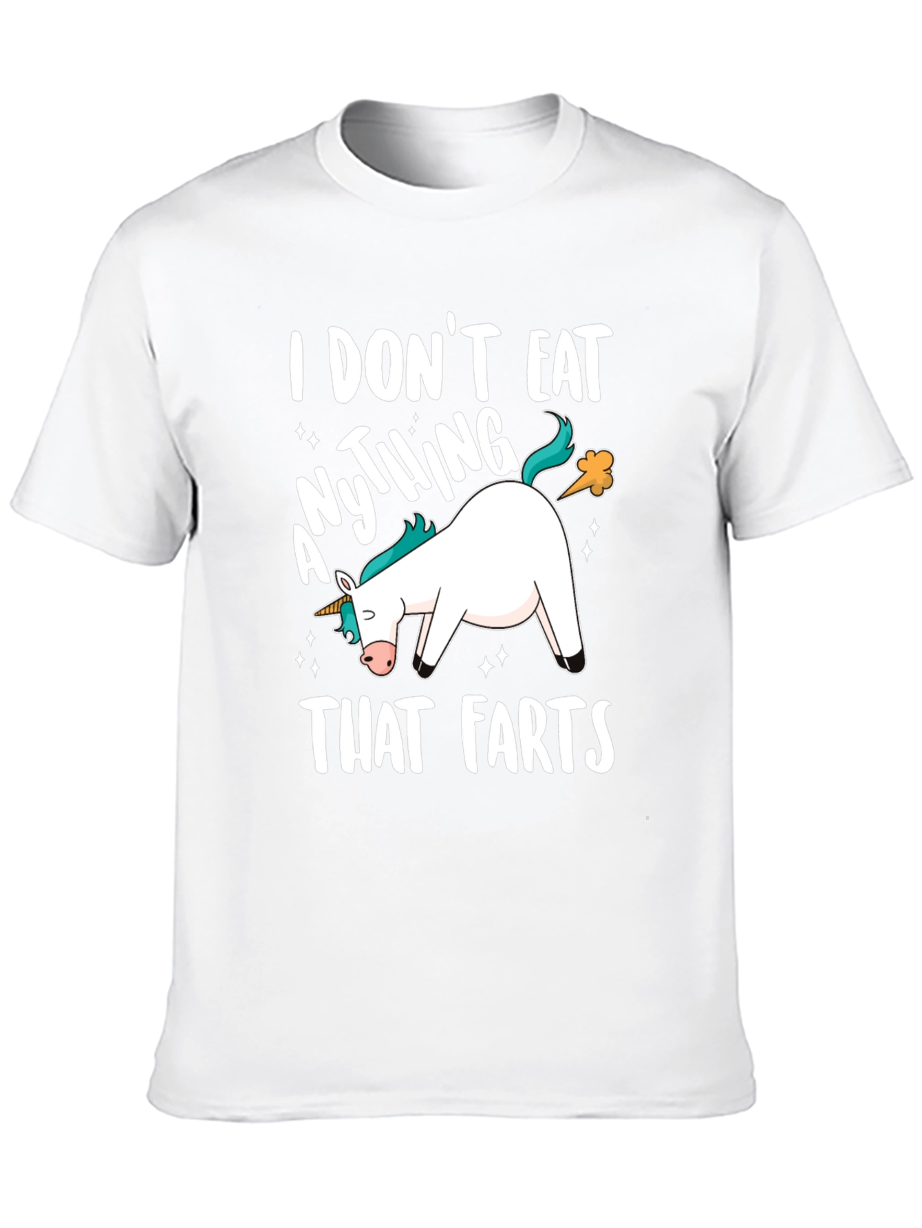 Black Funny Unicorn Fart T-Shirt view 10