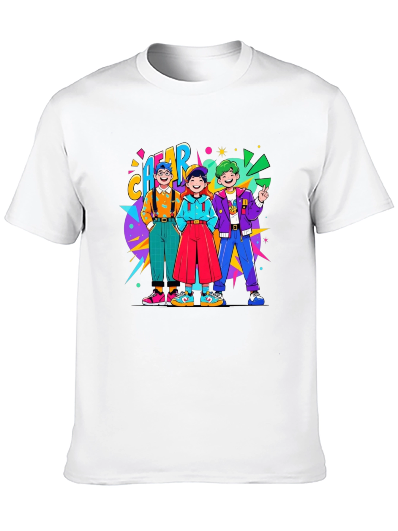 Black Retro Cartoon T-Shirt view 10