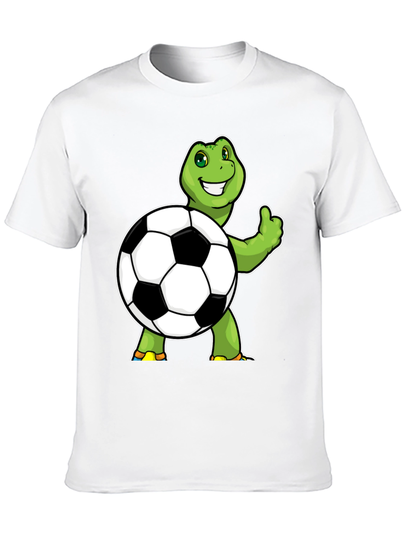 Black Turtle Soccer Ball Graphic Tee - Black Cotton view 10