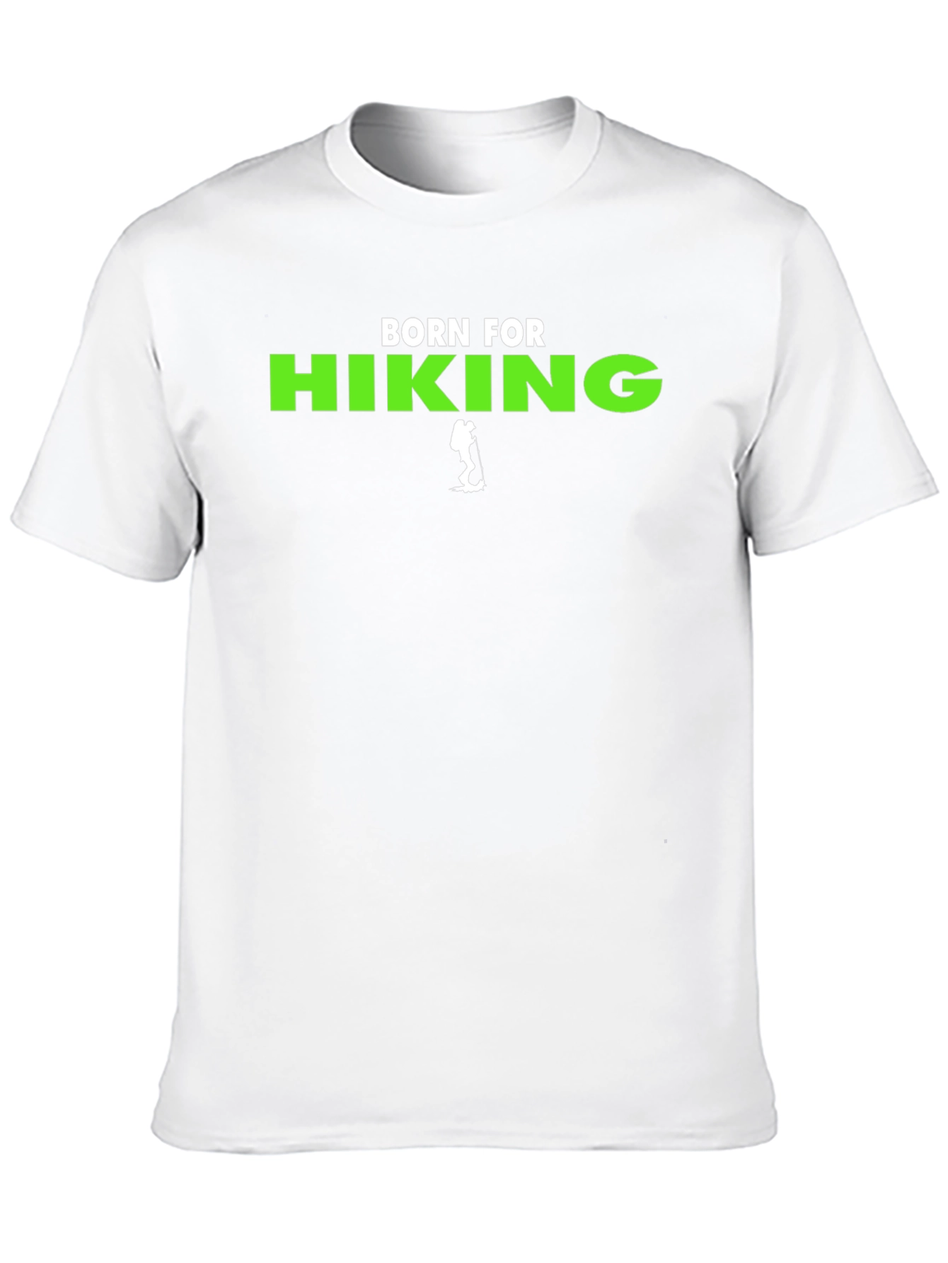 Black Born for Hiking Tee - Black T-Shirt view 10