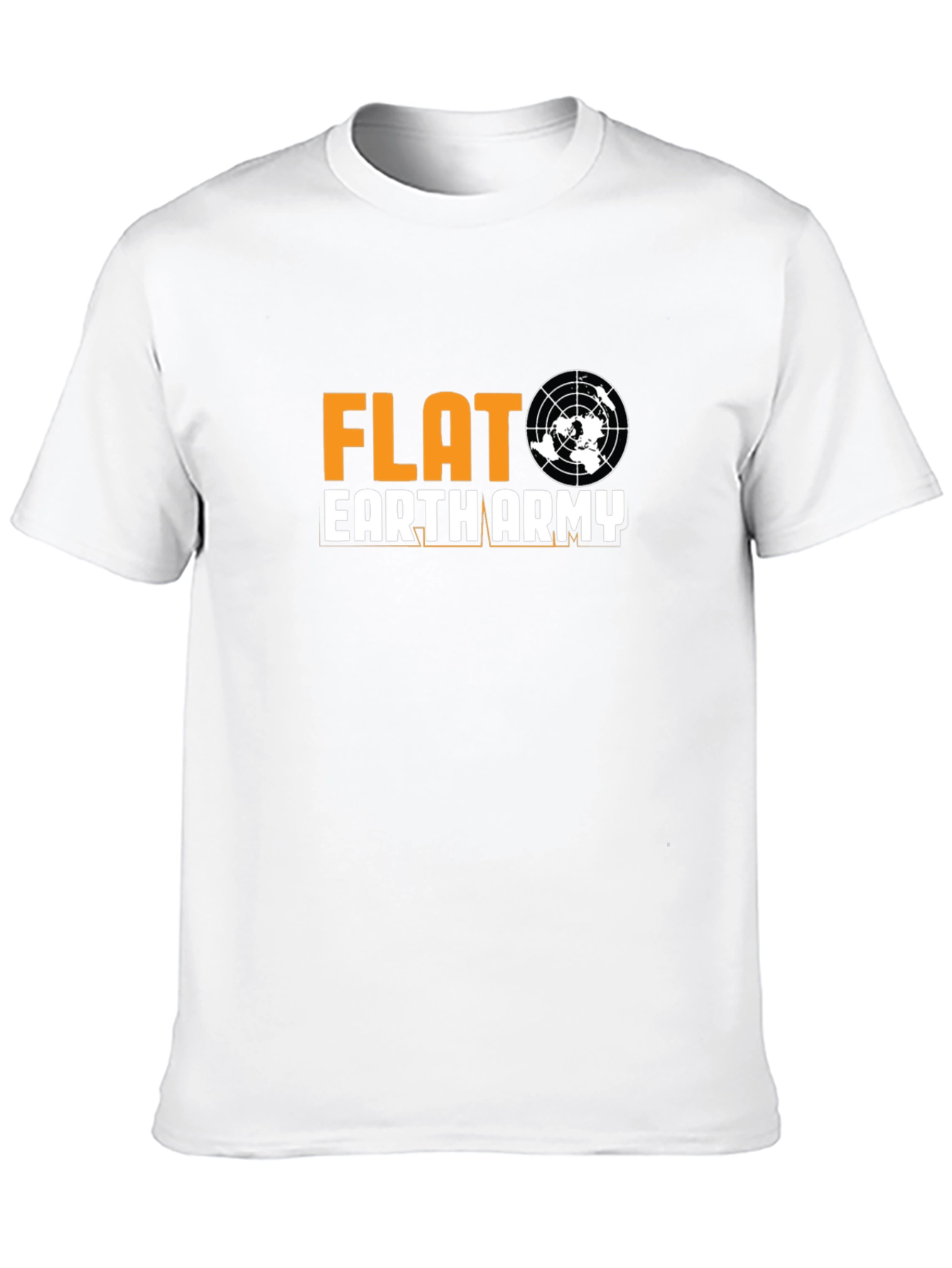 Black Flat Earth Army Graphic T-Shirt view 10