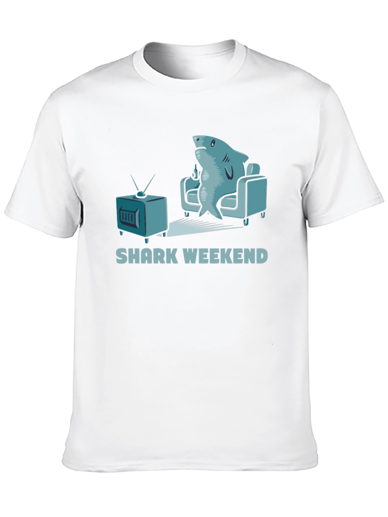 Black Shark Weekend Black Graphic Tee view 10