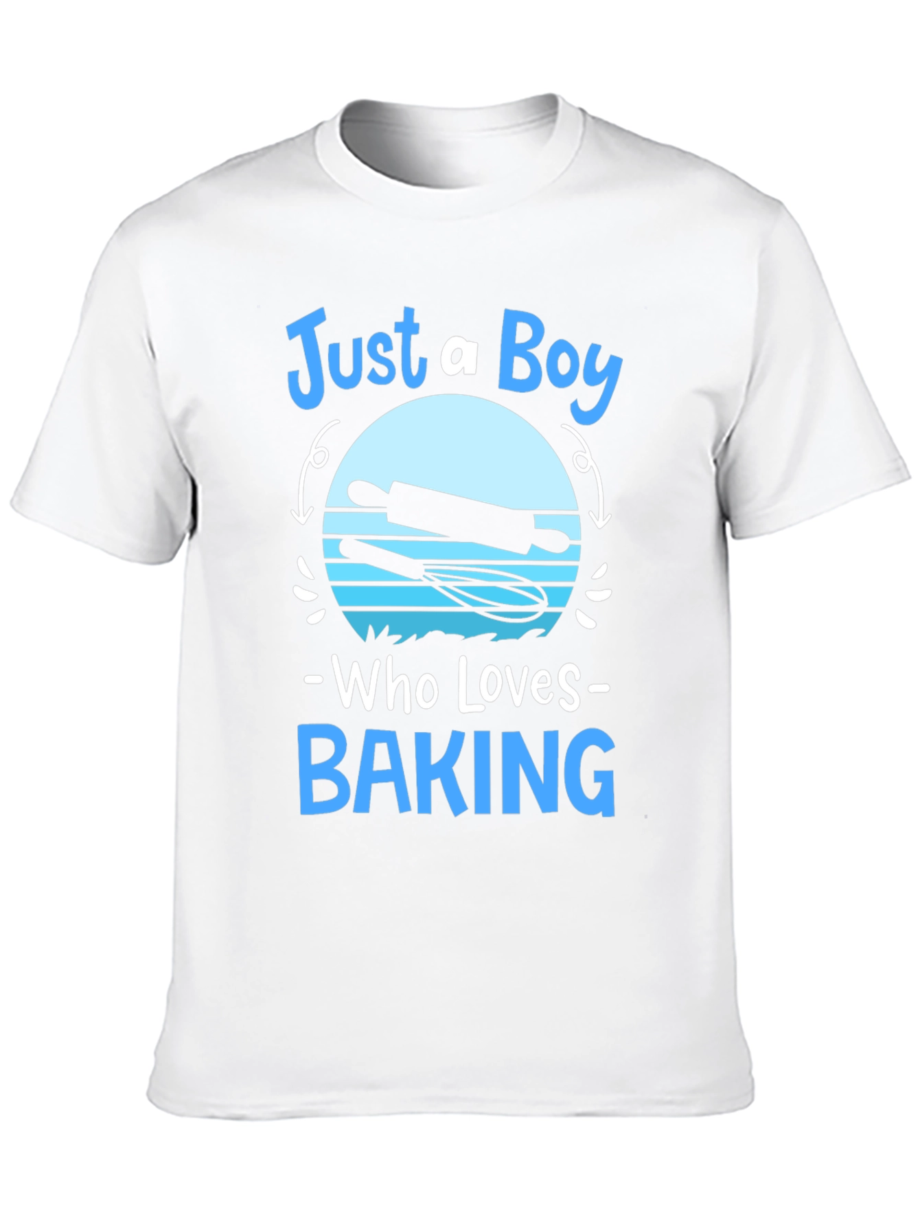 Black Just A Boy Who Loves Baking T-Shirt view 10