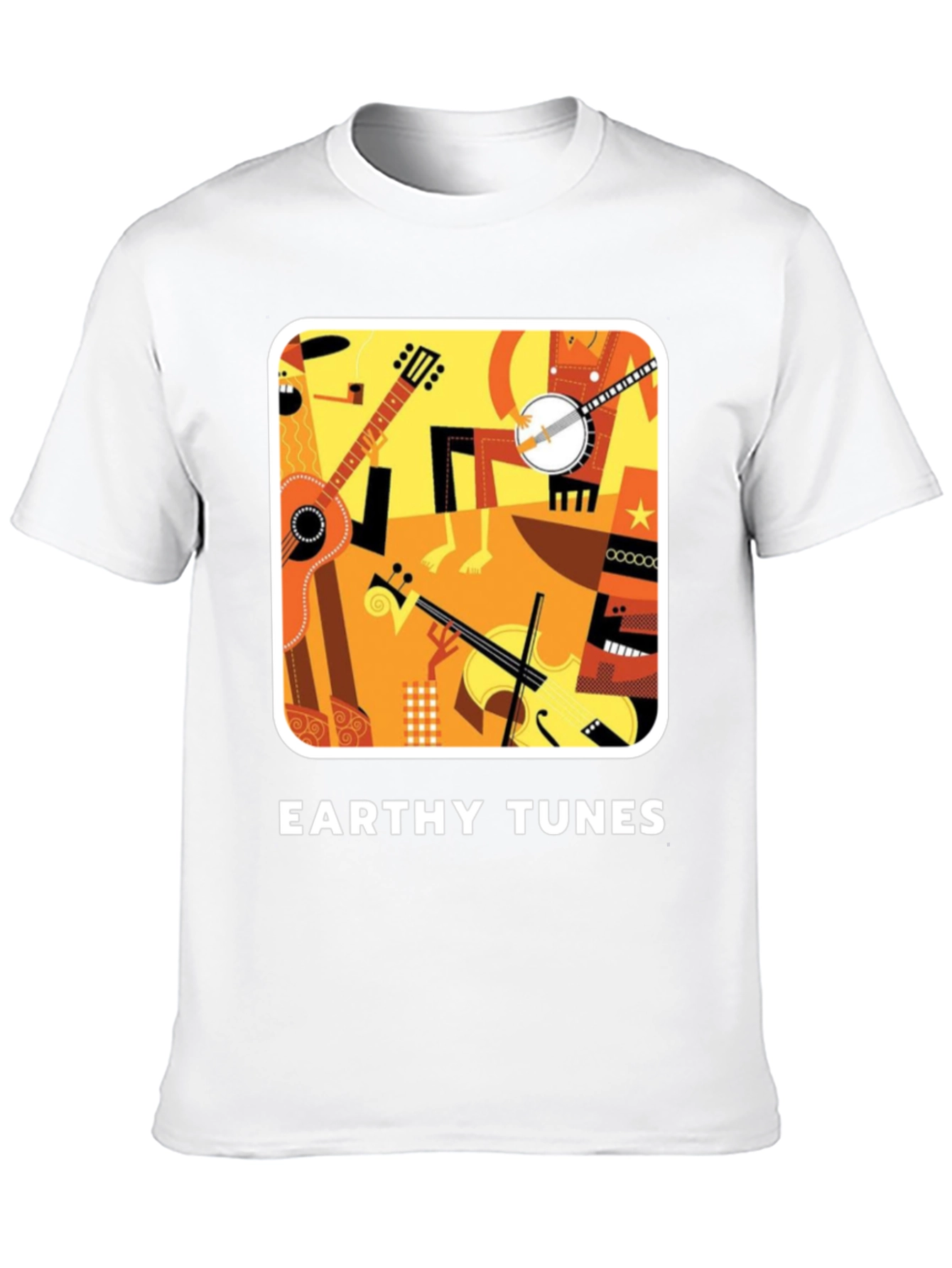 Black Earthy Tunes Black Graphic Tee view 10