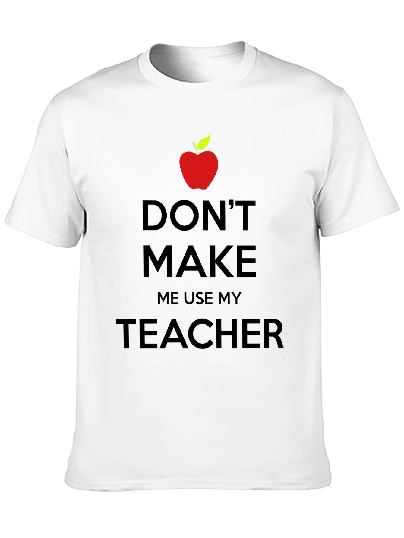 Black Teacher's Threat T-Shirt - Novelty Graphic Tee view 10