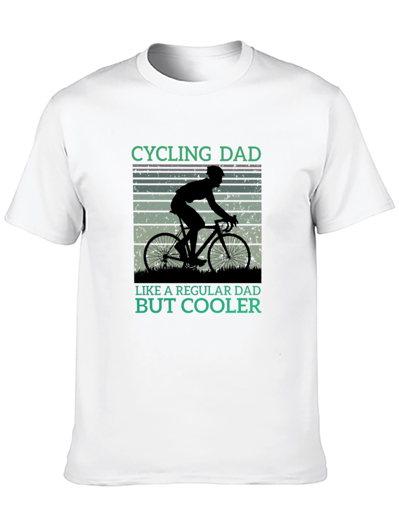 Black Cycling Dad T-Shirt - Cool Dad Style view 10