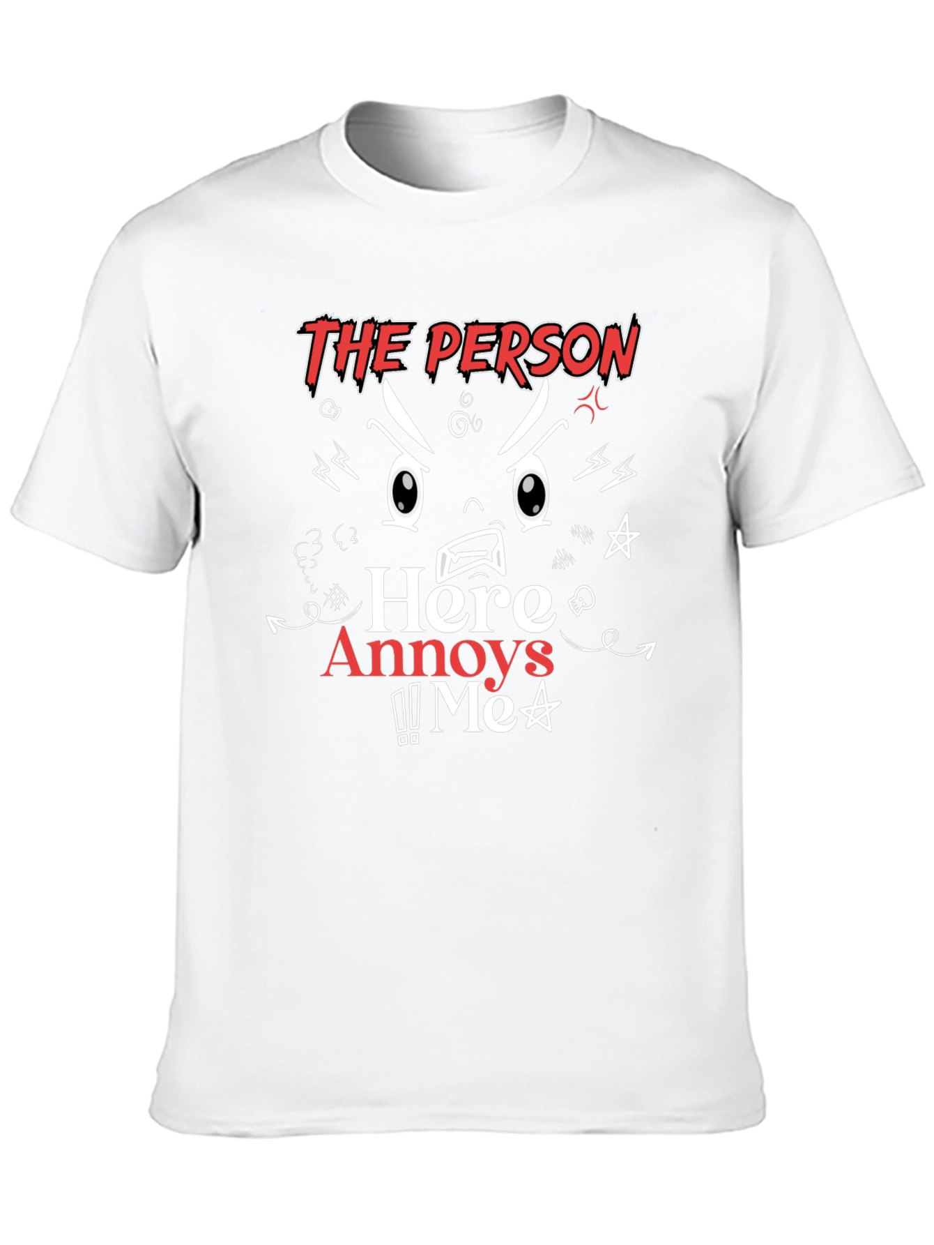 Black Annoyed T-Shirt: The Person Here Annoys Me view 10