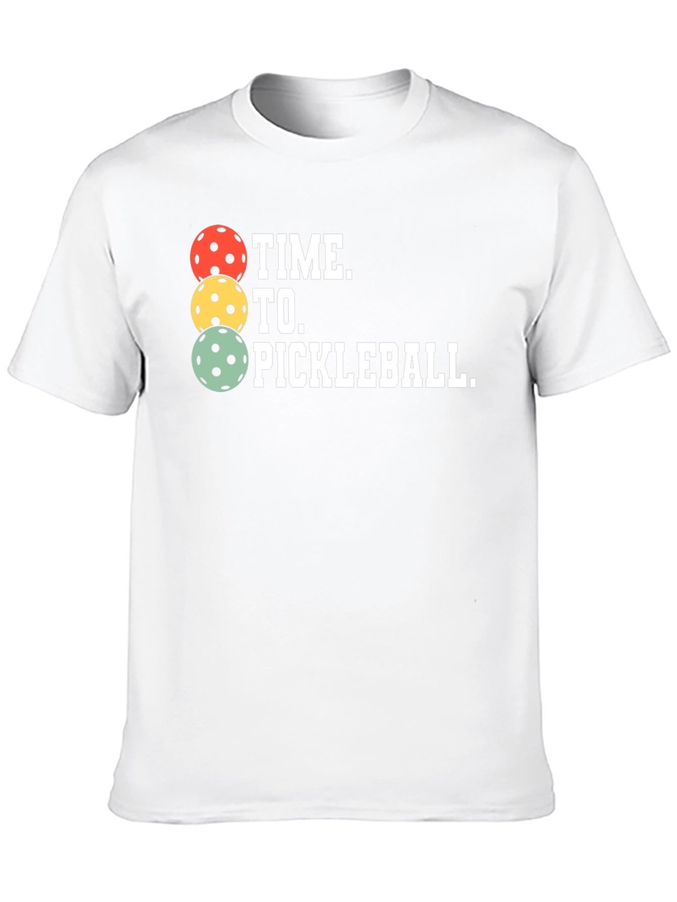 Black Time to Pickleball T-Shirt view 10
