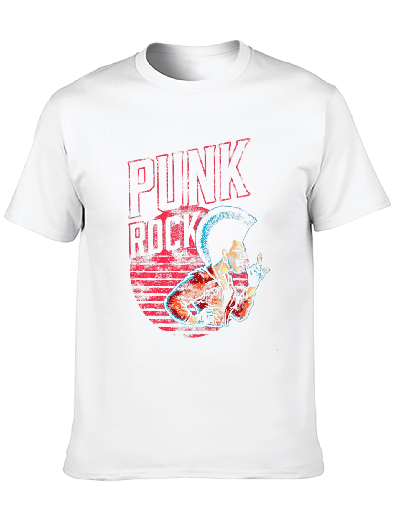 Black Punk Rock T-Shirt - Black Graphic Tee view 10