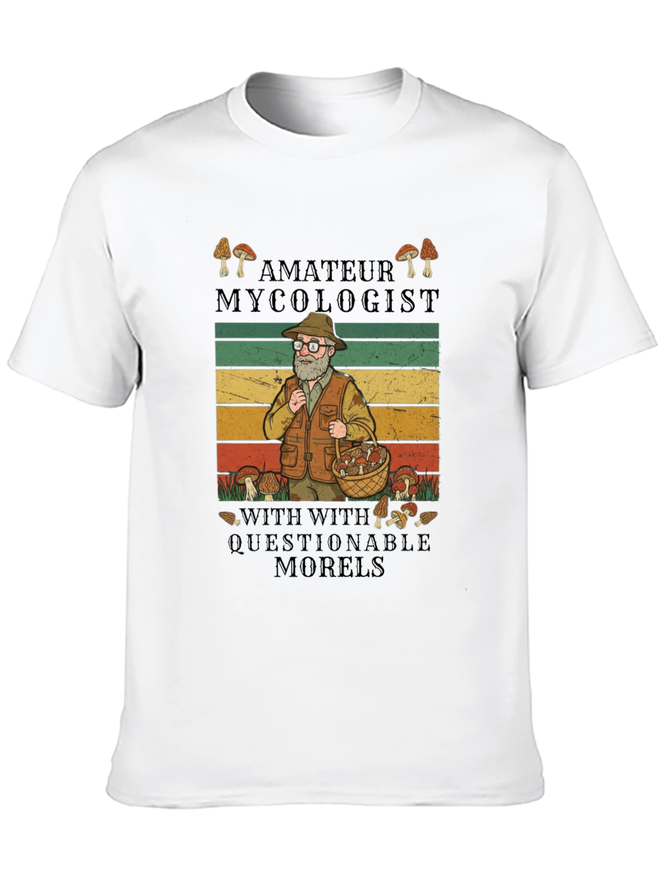 Black Amateur Mycologist T-Shirt - Questionable Morels view 10