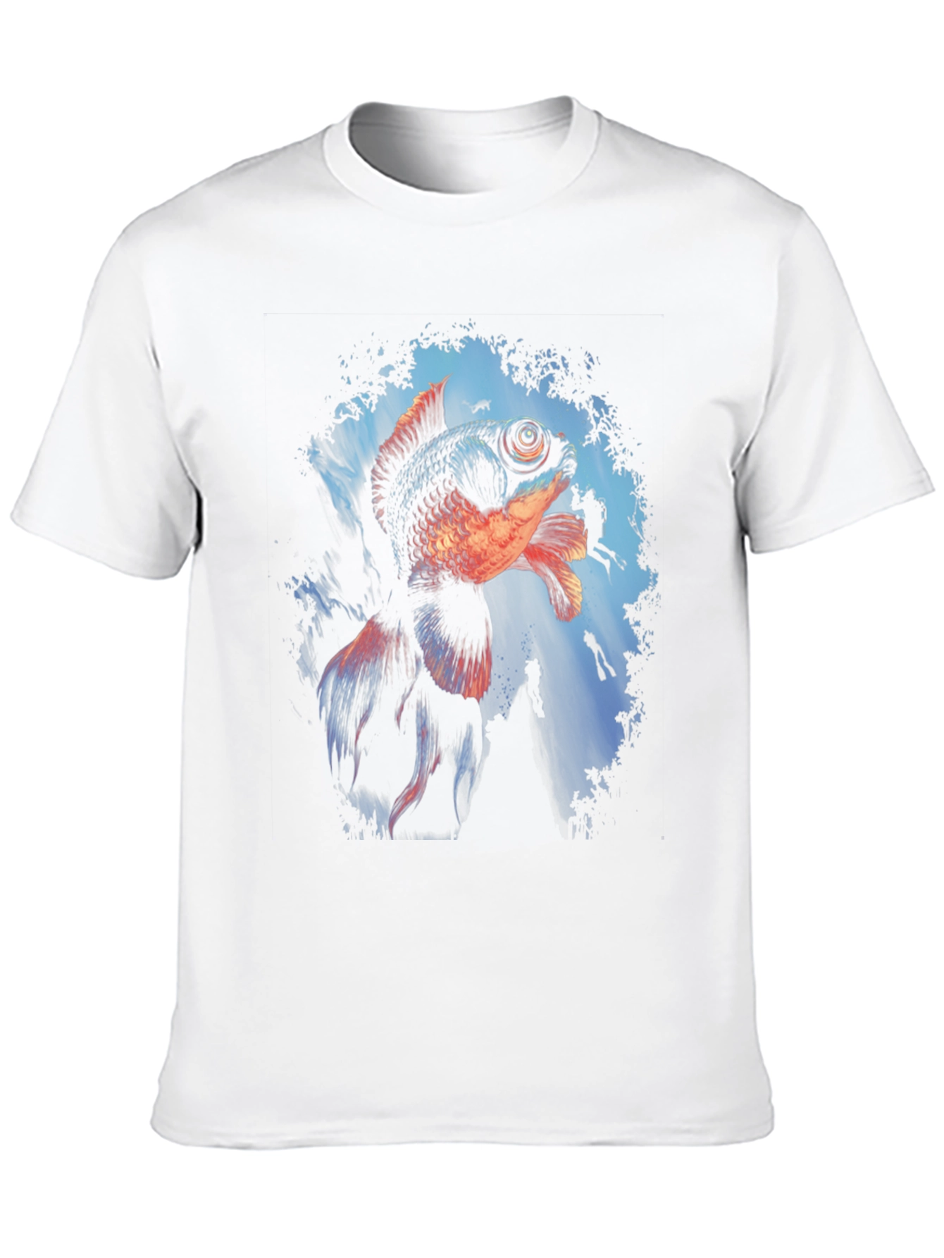 Black Goldfish Graphic Black Tee view 10