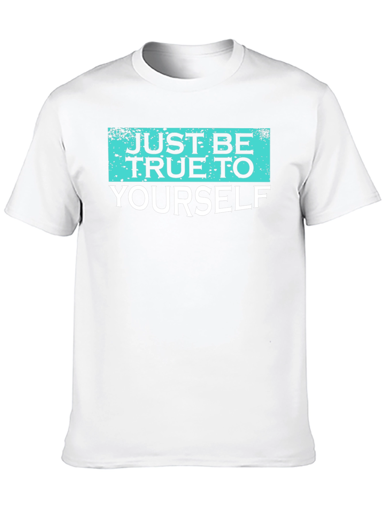 Black Just Be True To Yourself Graphic Tee view 10