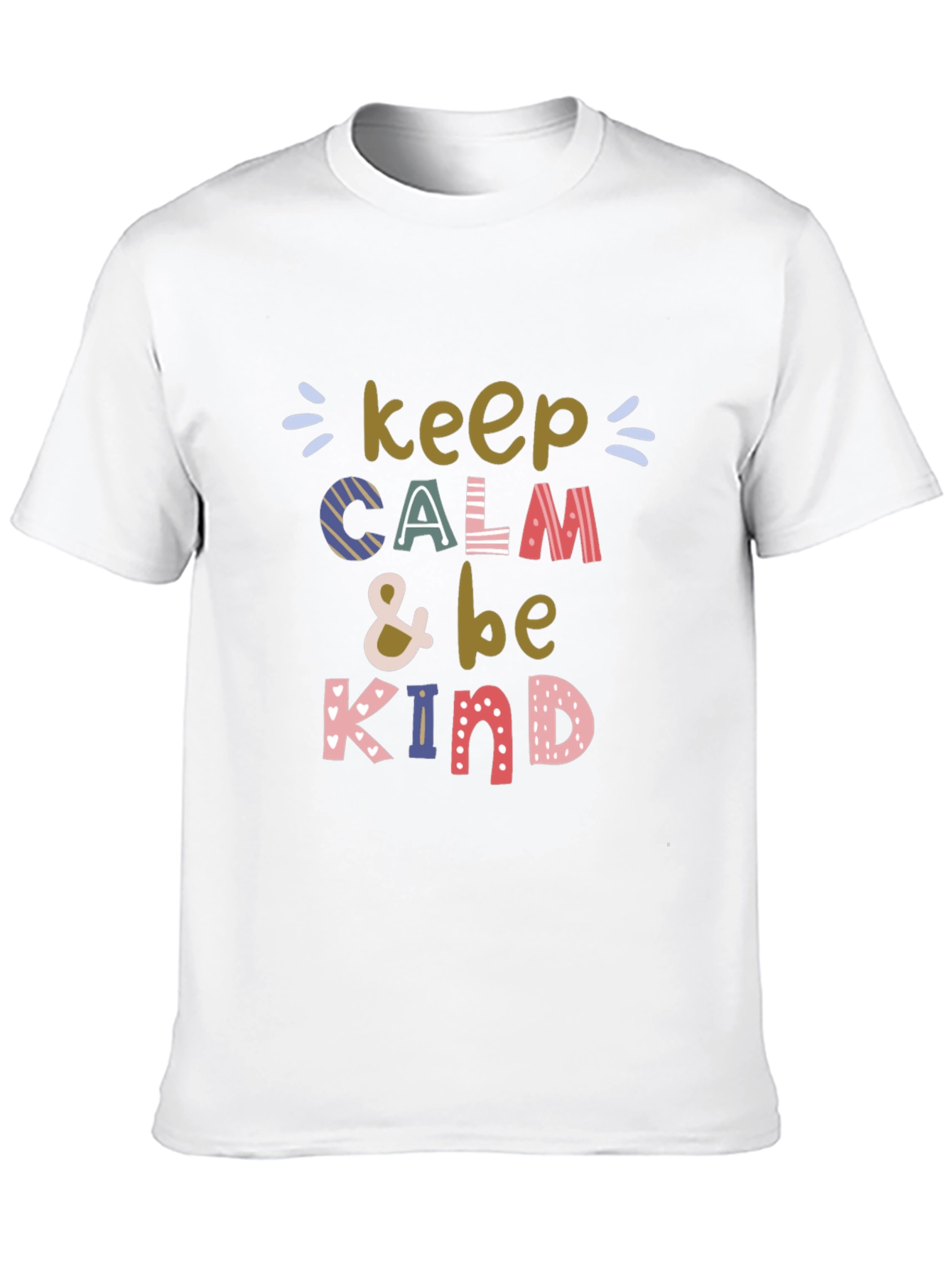 Black Keep Calm & Be Kind Graphic Tee - Unisex view 10