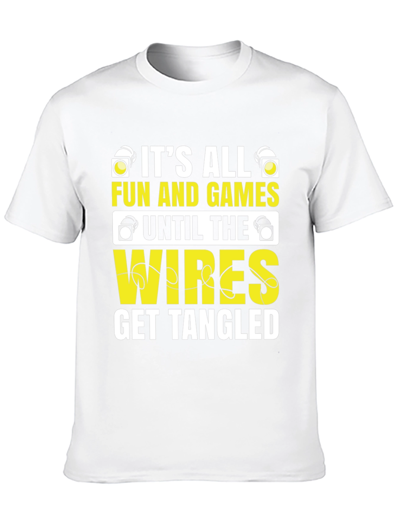 Black It's All Fun and Games Men's T-Shirt view 10