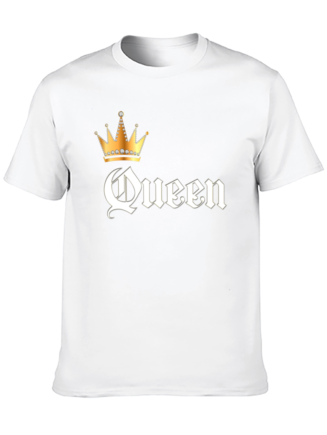 Black Queen Crown Graphic Black T-Shirt view 10