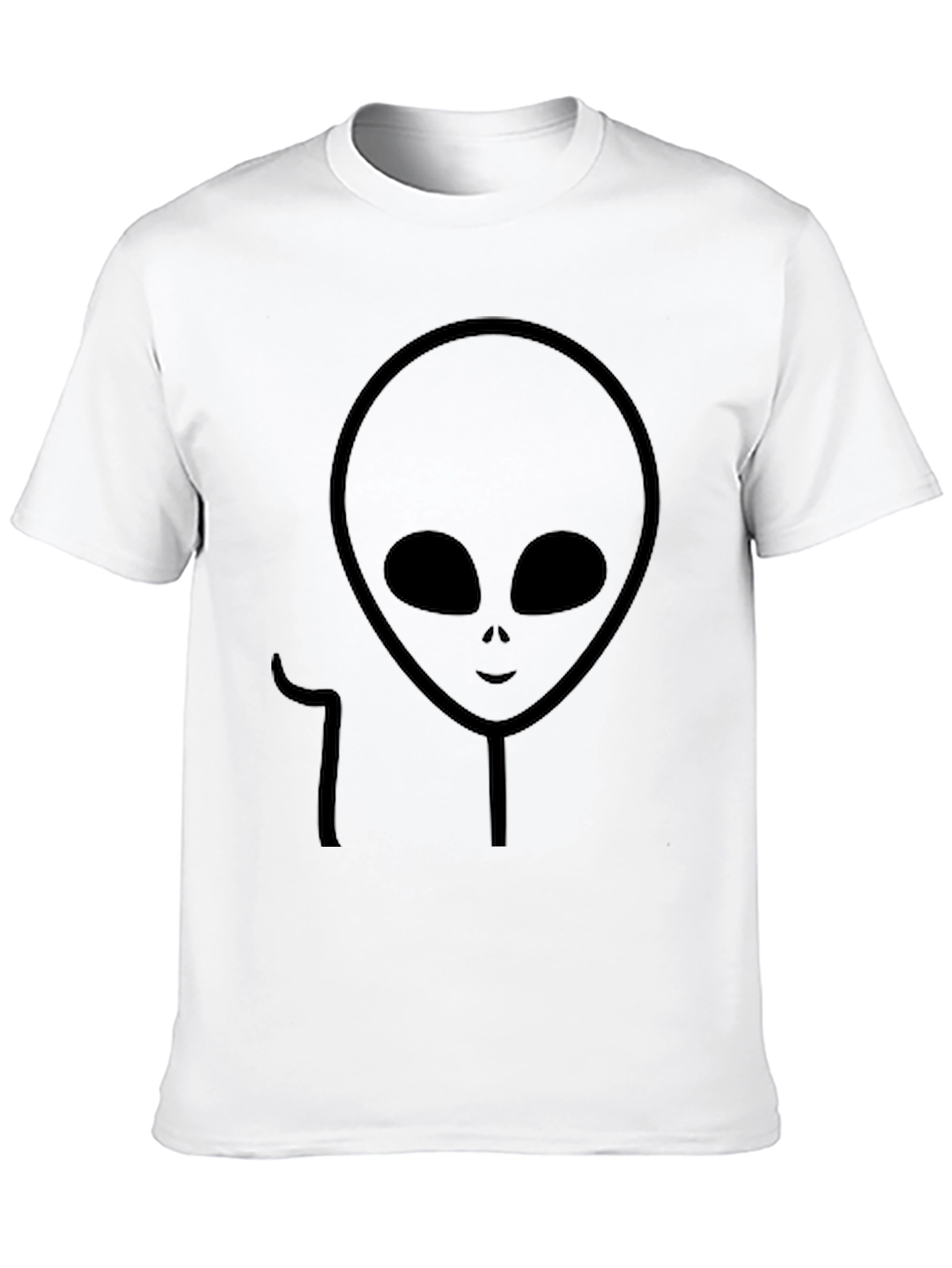 Black Black Alien Graphic Tee - Extraterrestrial Style view 10