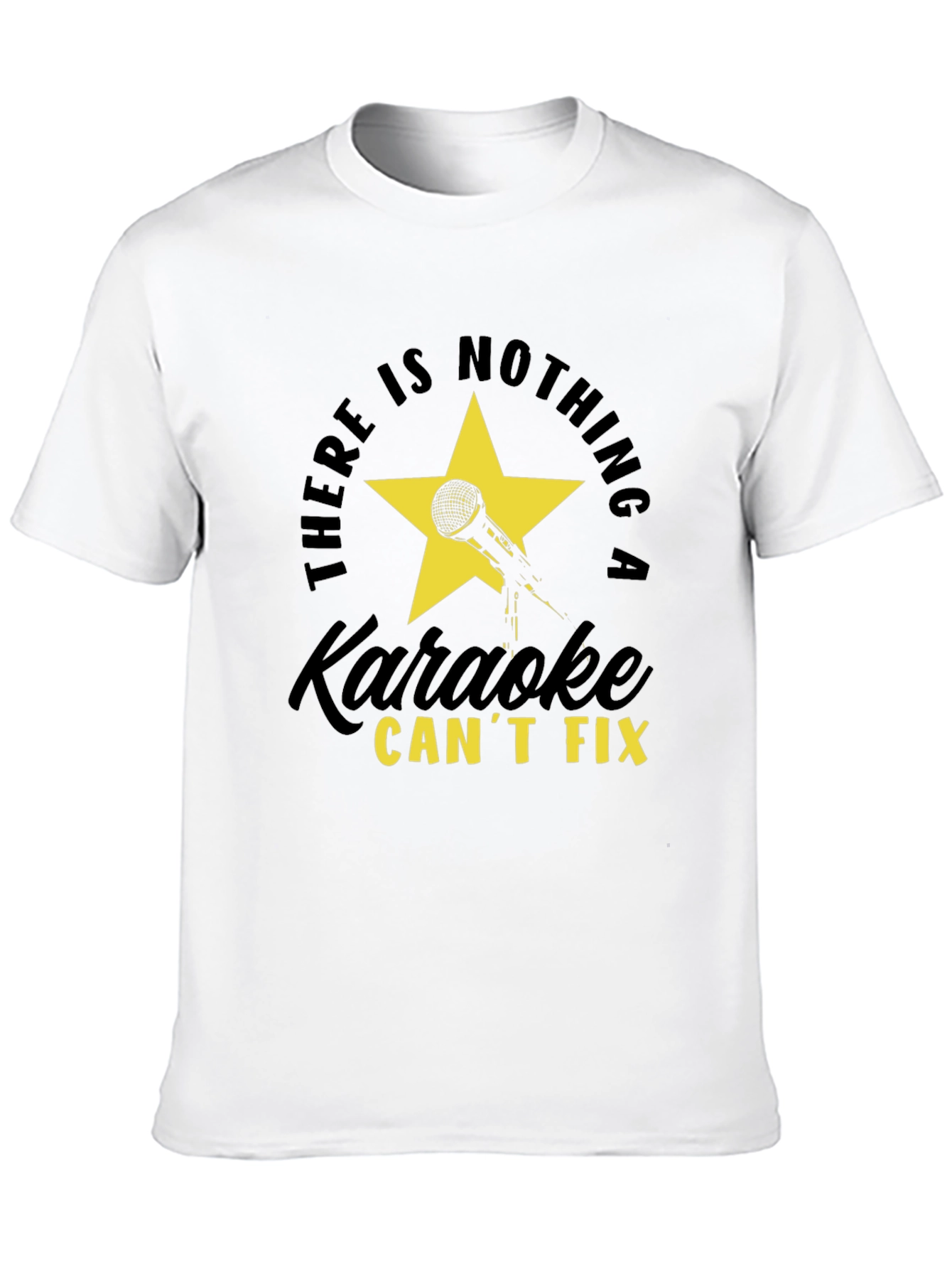 Black Karaoke Fix T-Shirt - Stylish Graphic Tee view 10