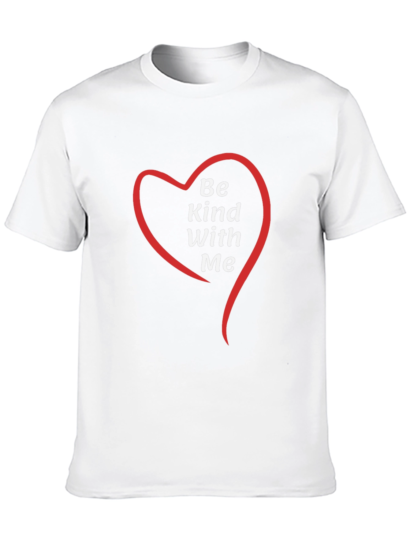 Black Be Kind With Me Heart Graphic Tee - Black view 10