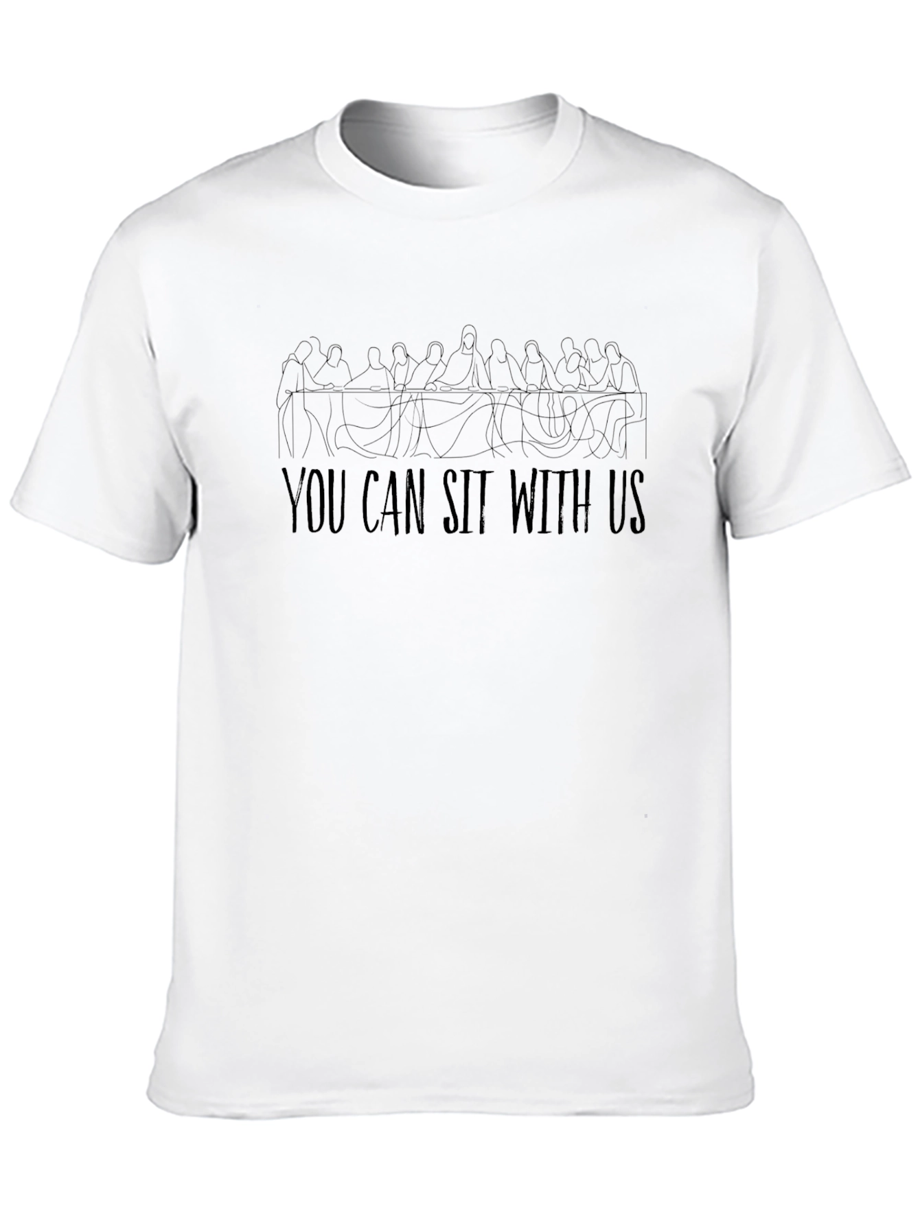 Black You Can Sit With Us Graphic Tee - Black view 10