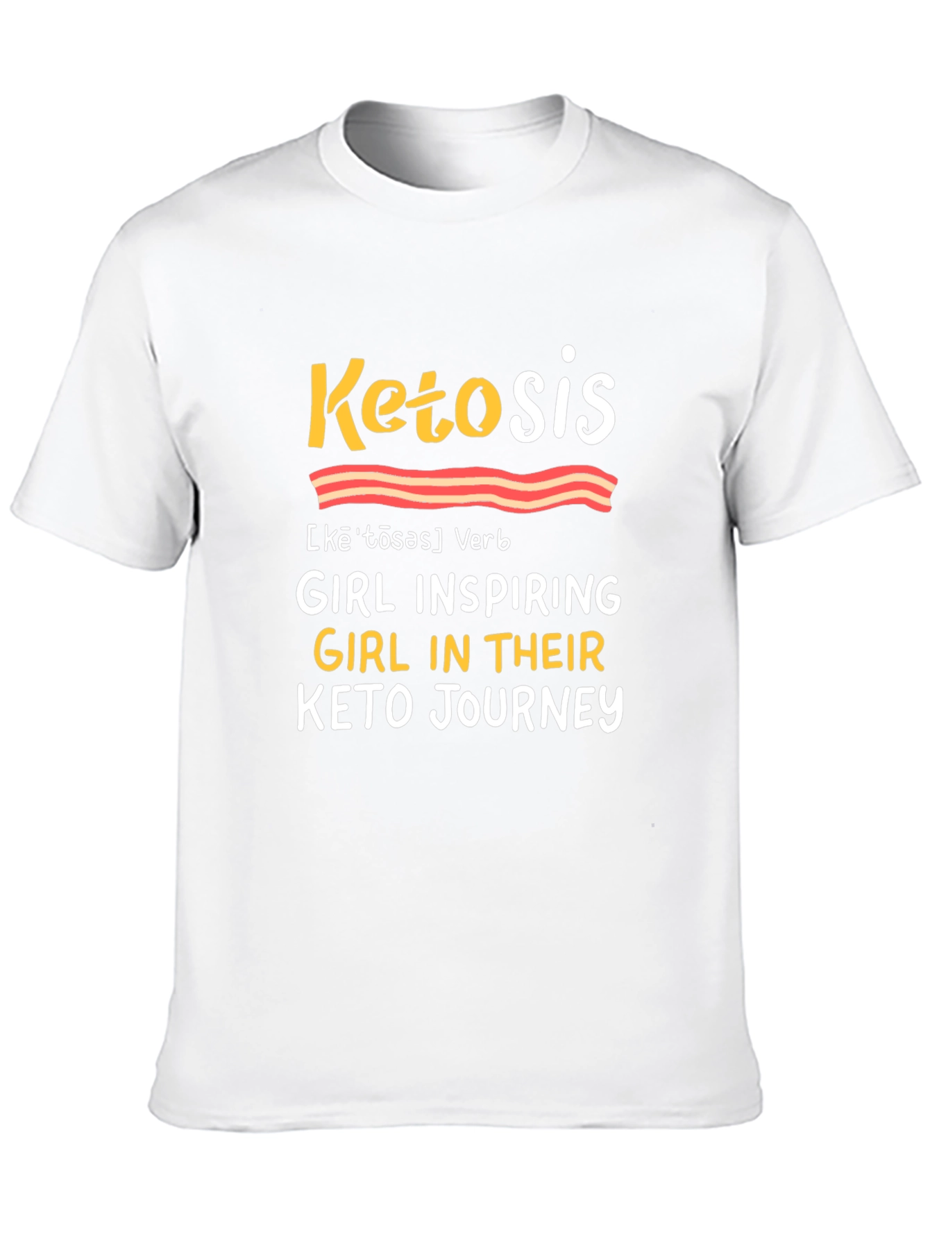 Black Ketosis Keto Journey T-Shirt, Inspiring Tee view 10