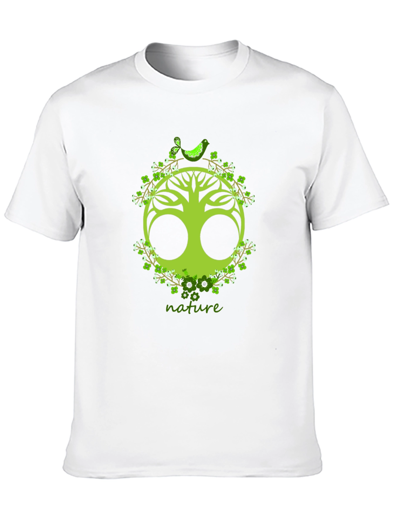 Black Nature Tree Graphic T-Shirt view 10
