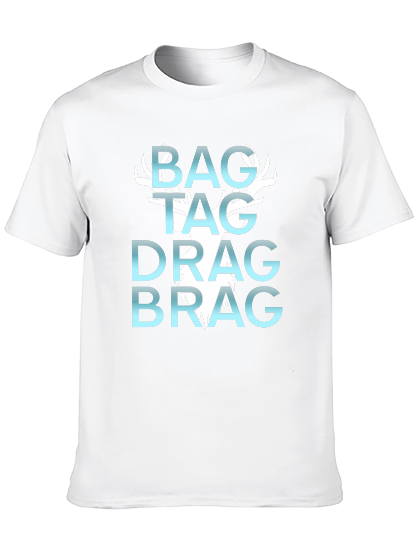 Black Bag Tag Drag Brag Graphic Tee view 10