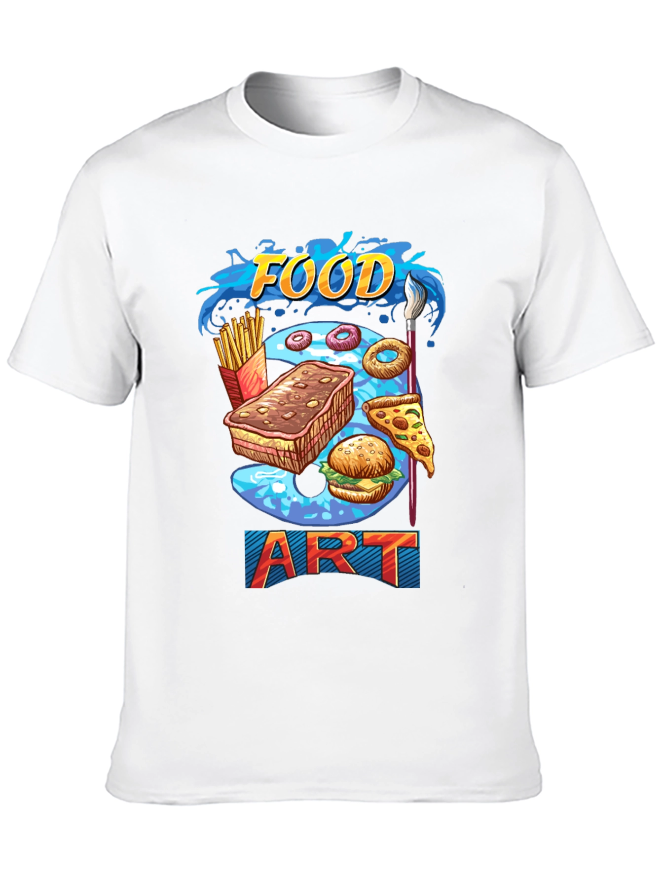 Black Food Art Graphic T-Shirt view 10
