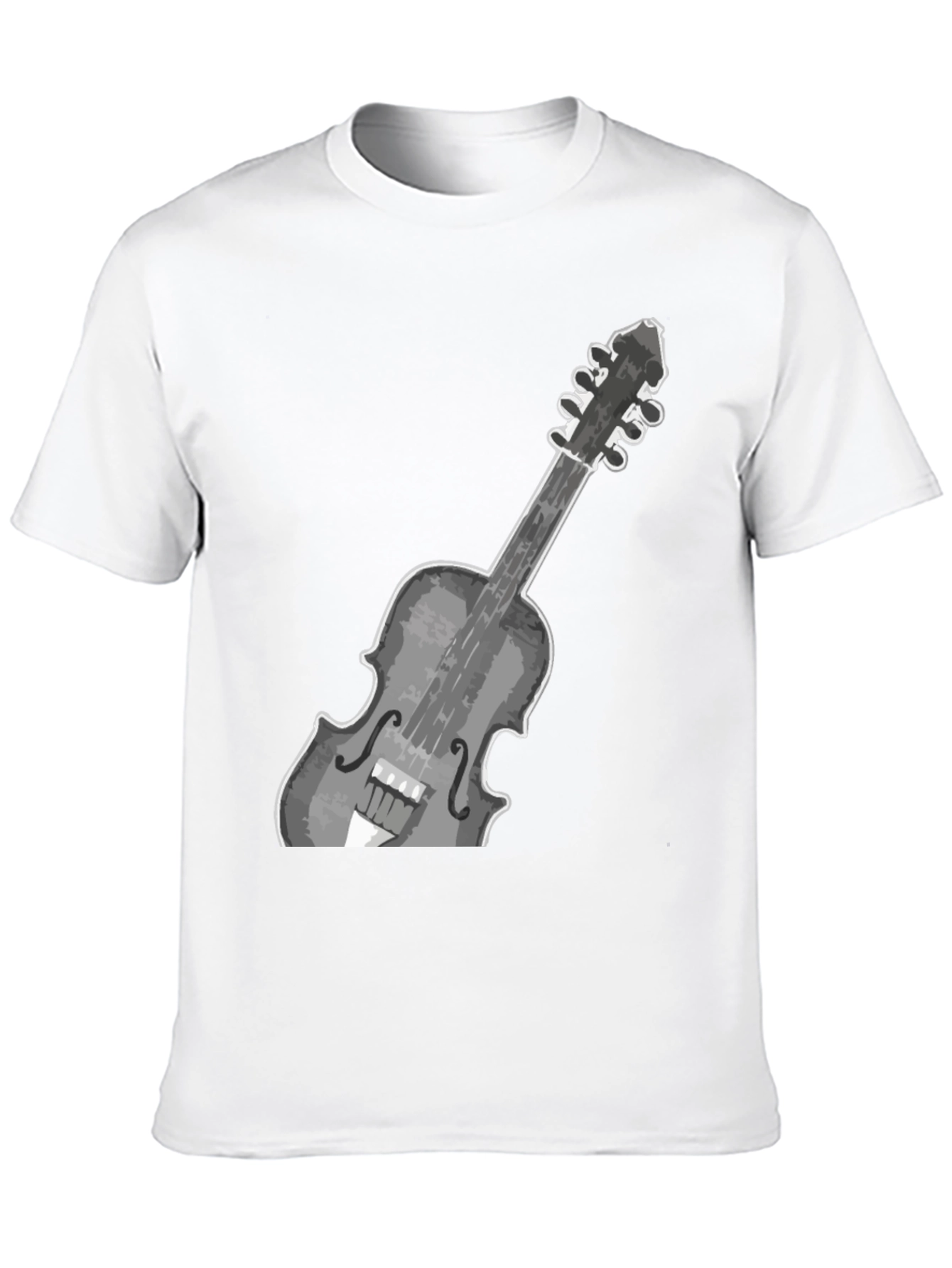 Black Violin Graphic Tee - Stylish Musical Instrument Design view 10