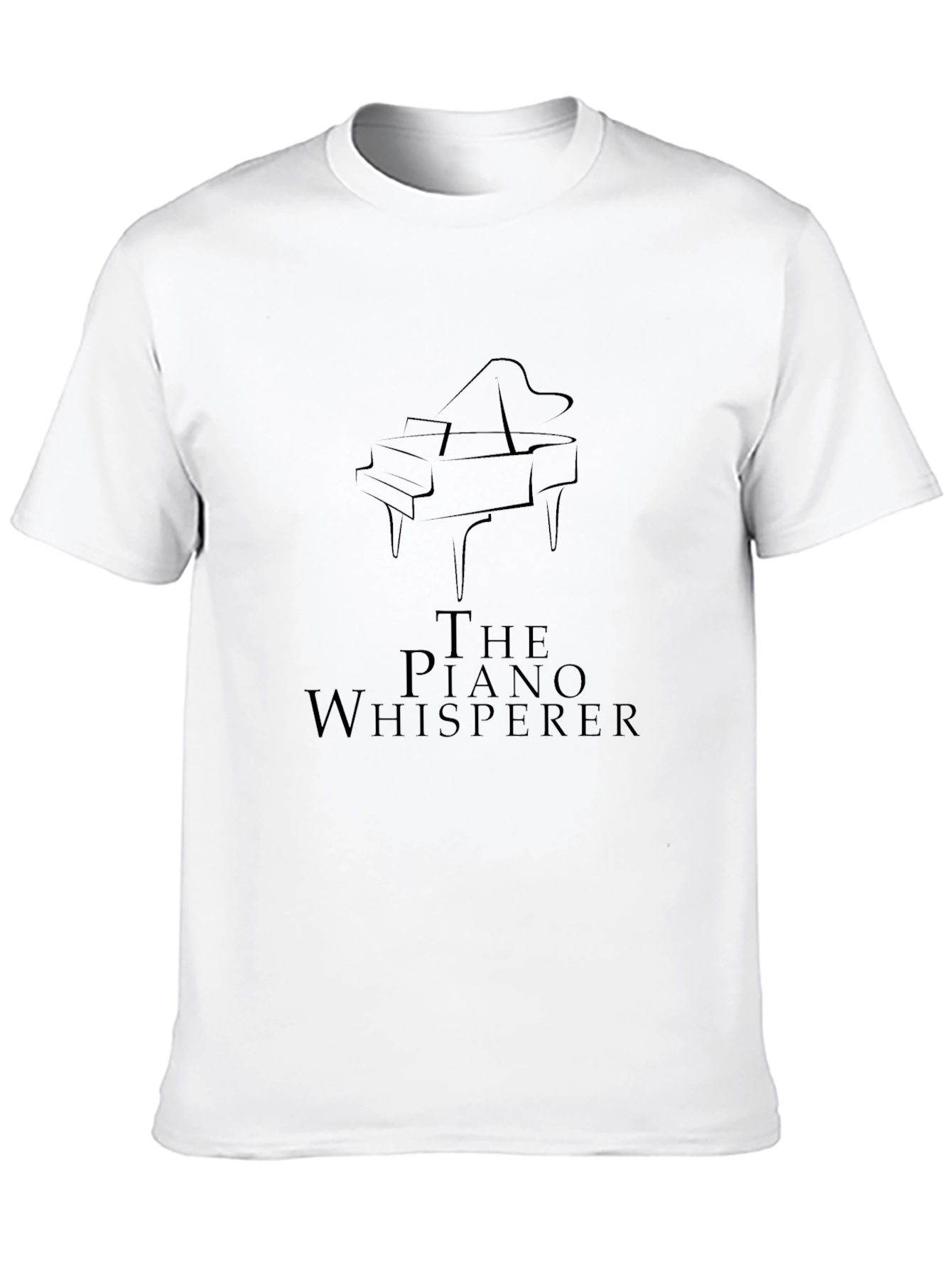 Black The Piano Whisperer Black T-Shirt view 10