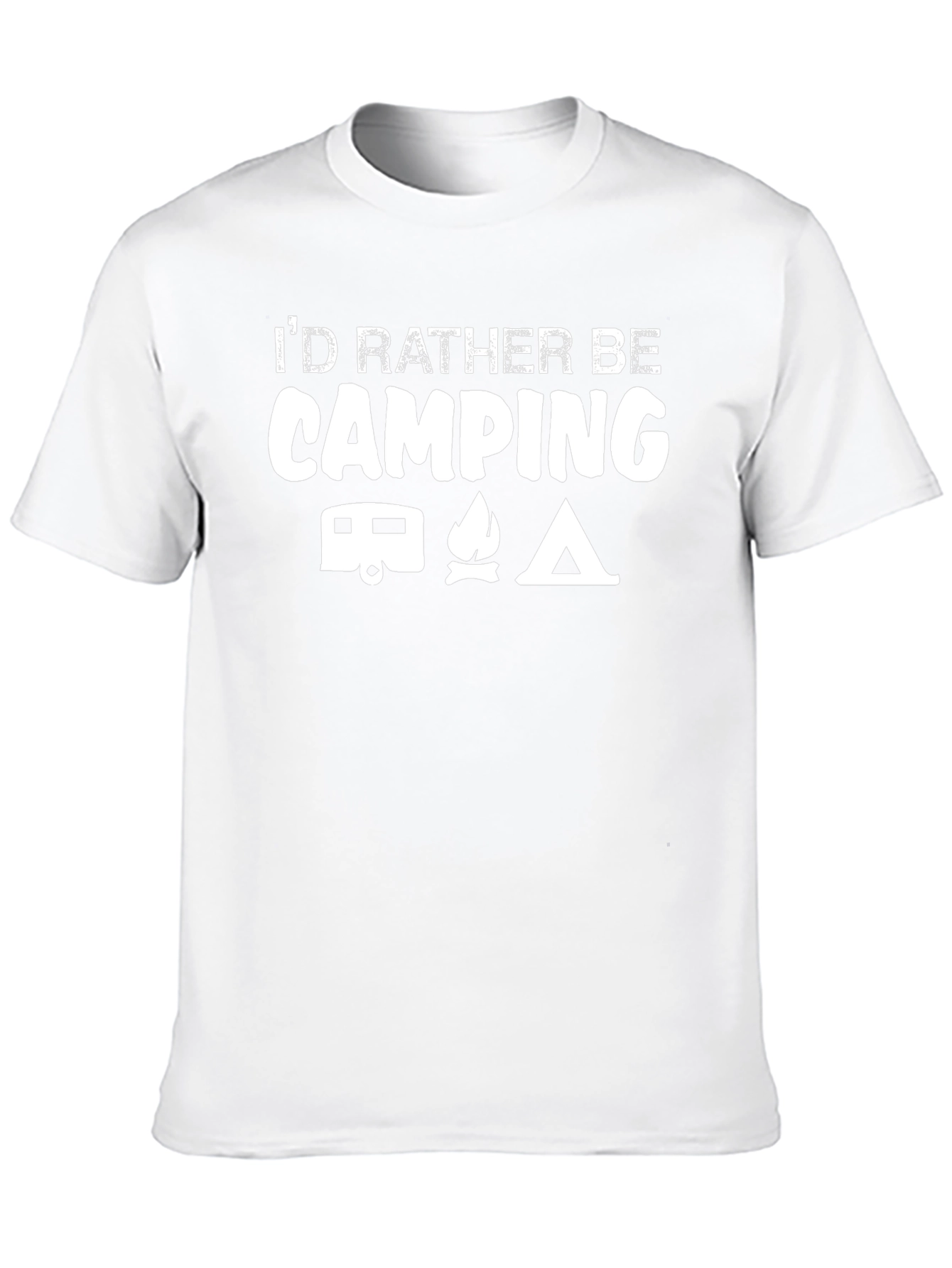 I'd Rather Be Camping Graphic T-Shirt - 10