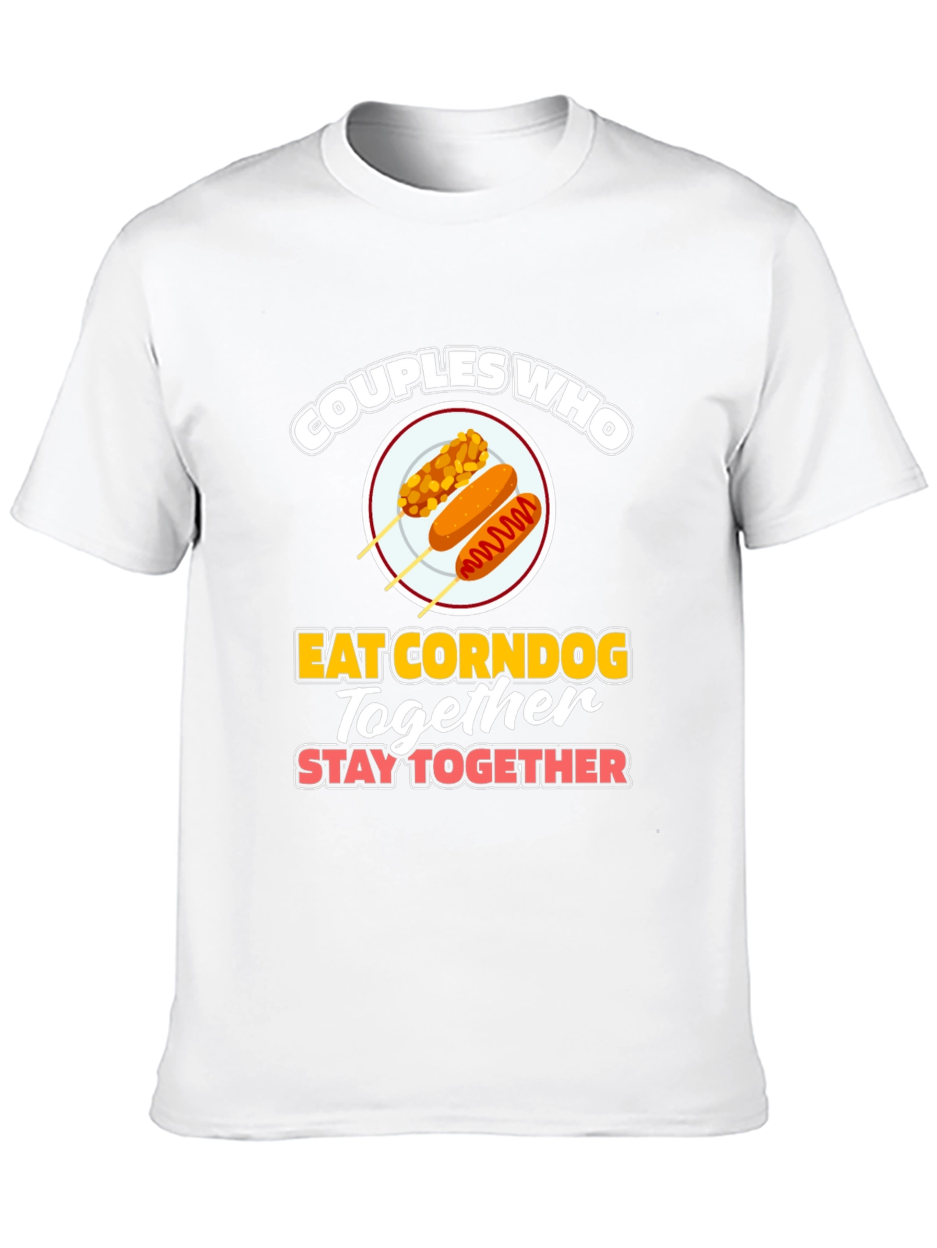 Black Couples Who Eat Corndog Together T-Shirt view 10