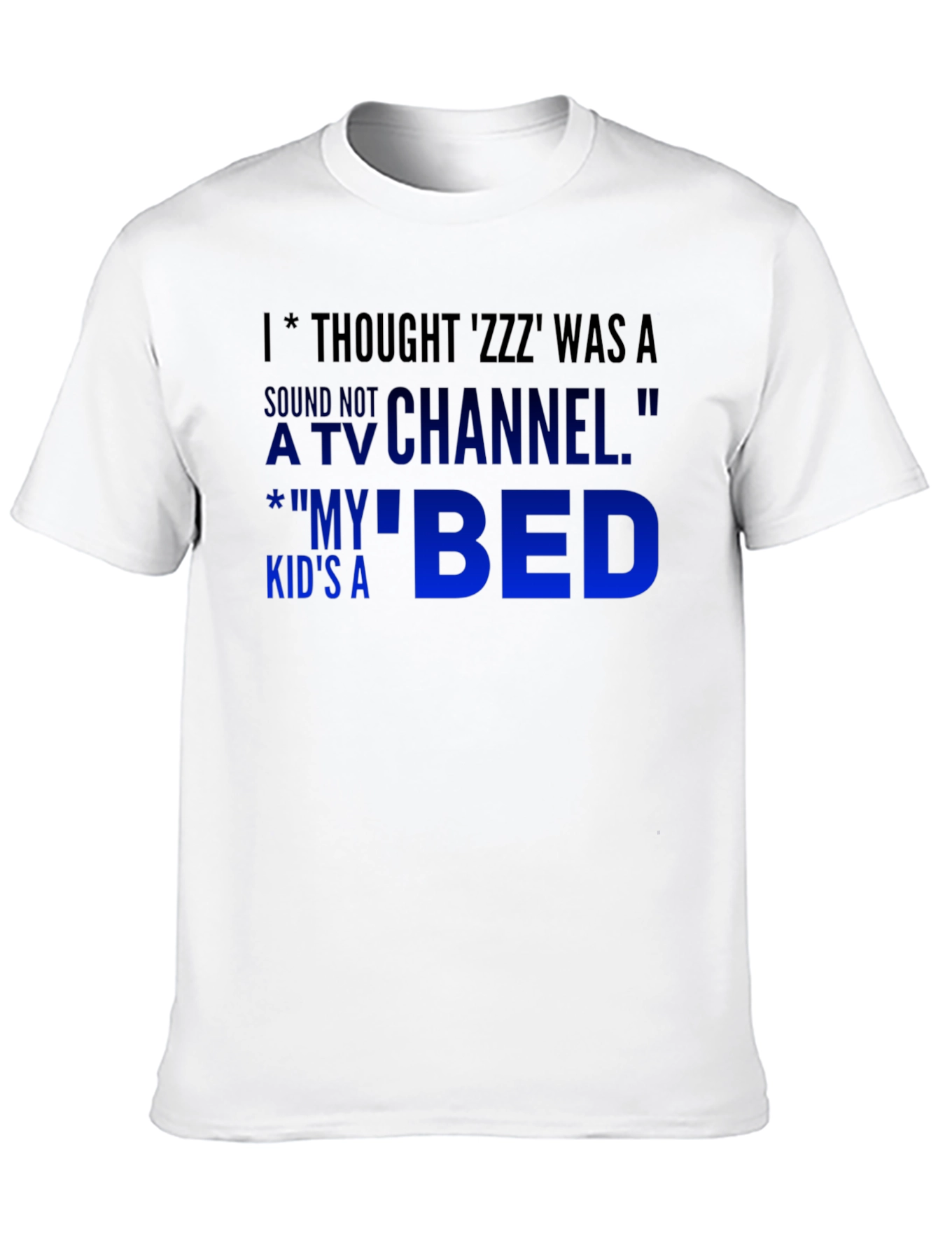 Black Funny 'ZZZ' Thought T-Shirt view 10