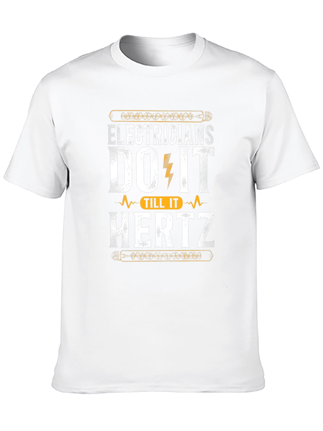 Black Electricians Do It Till It Hertz Black T-Shirt view 10