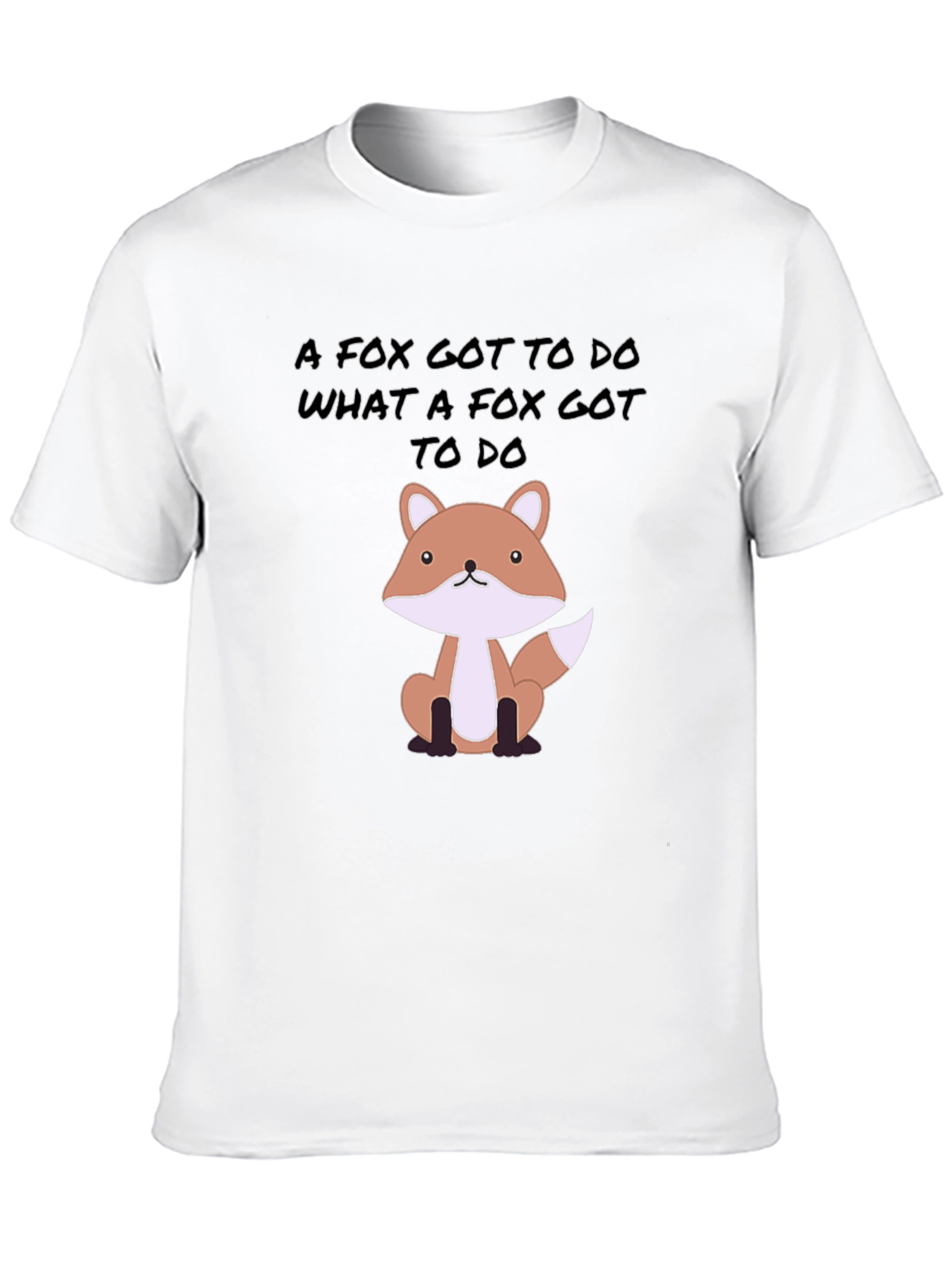 Black Fox Gotta Do Tee - Novelty Graphic Print T-Shirt view 10