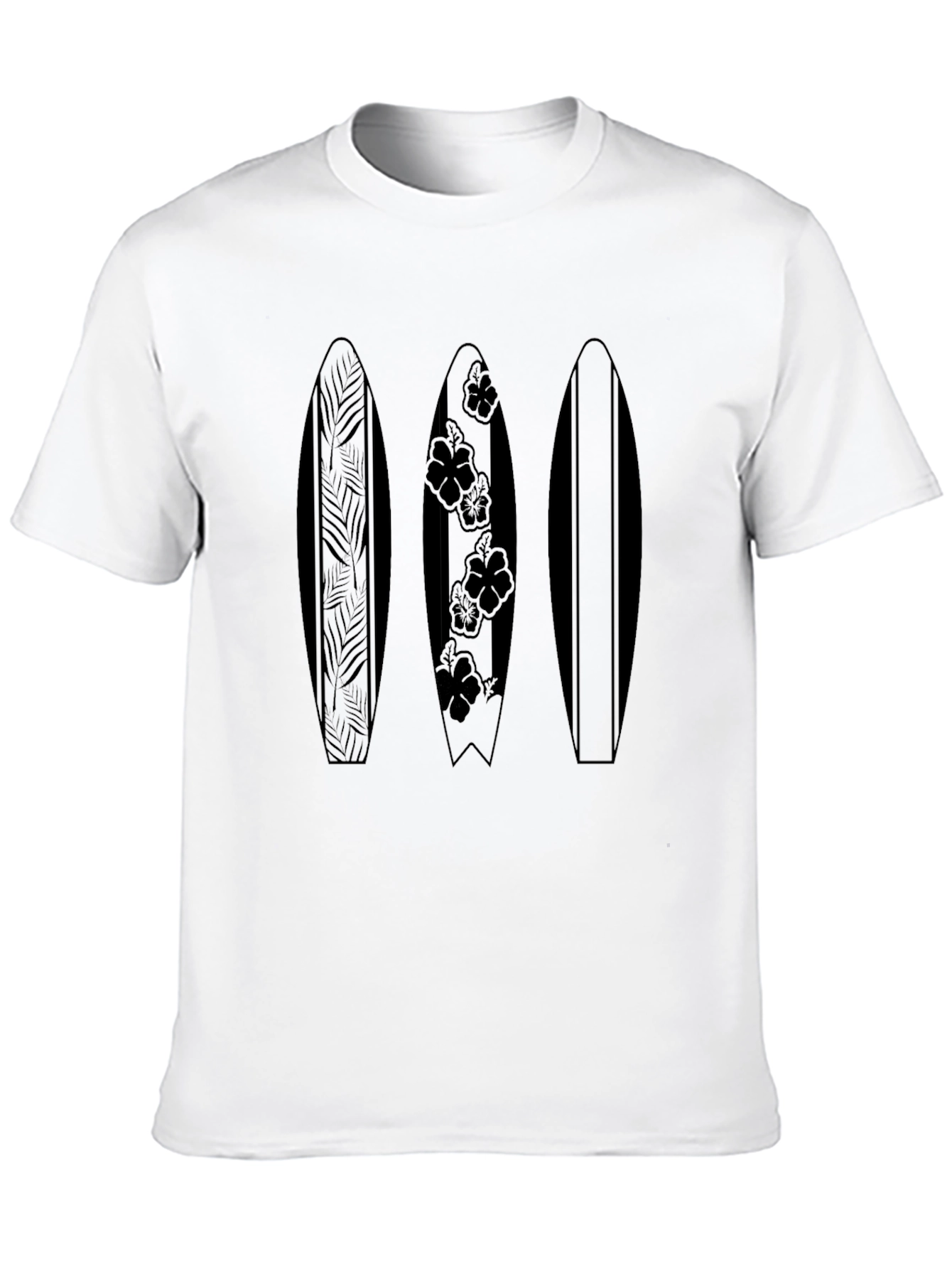 Surfboard Trio Graphic Tee - Black - 10
