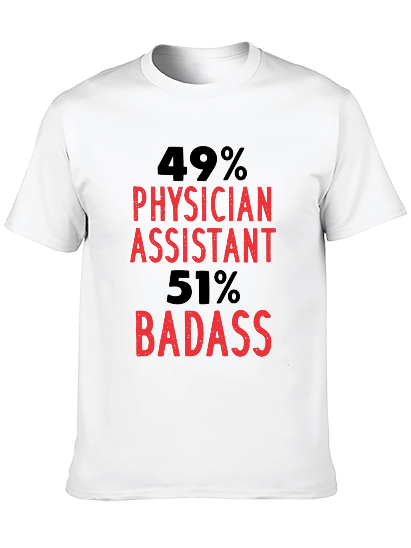 Black Physician Assistant Badass Graphic T-Shirt view 10