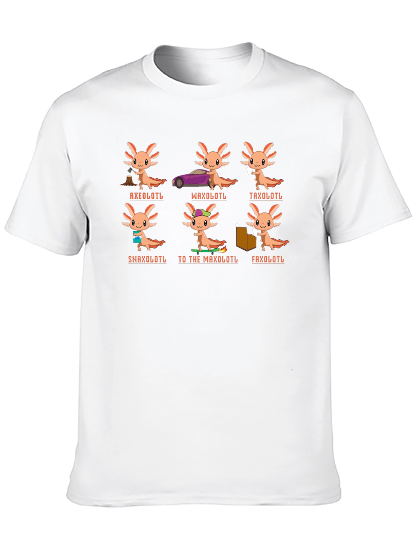 Black Axolotl Pun T-Shirt view 10