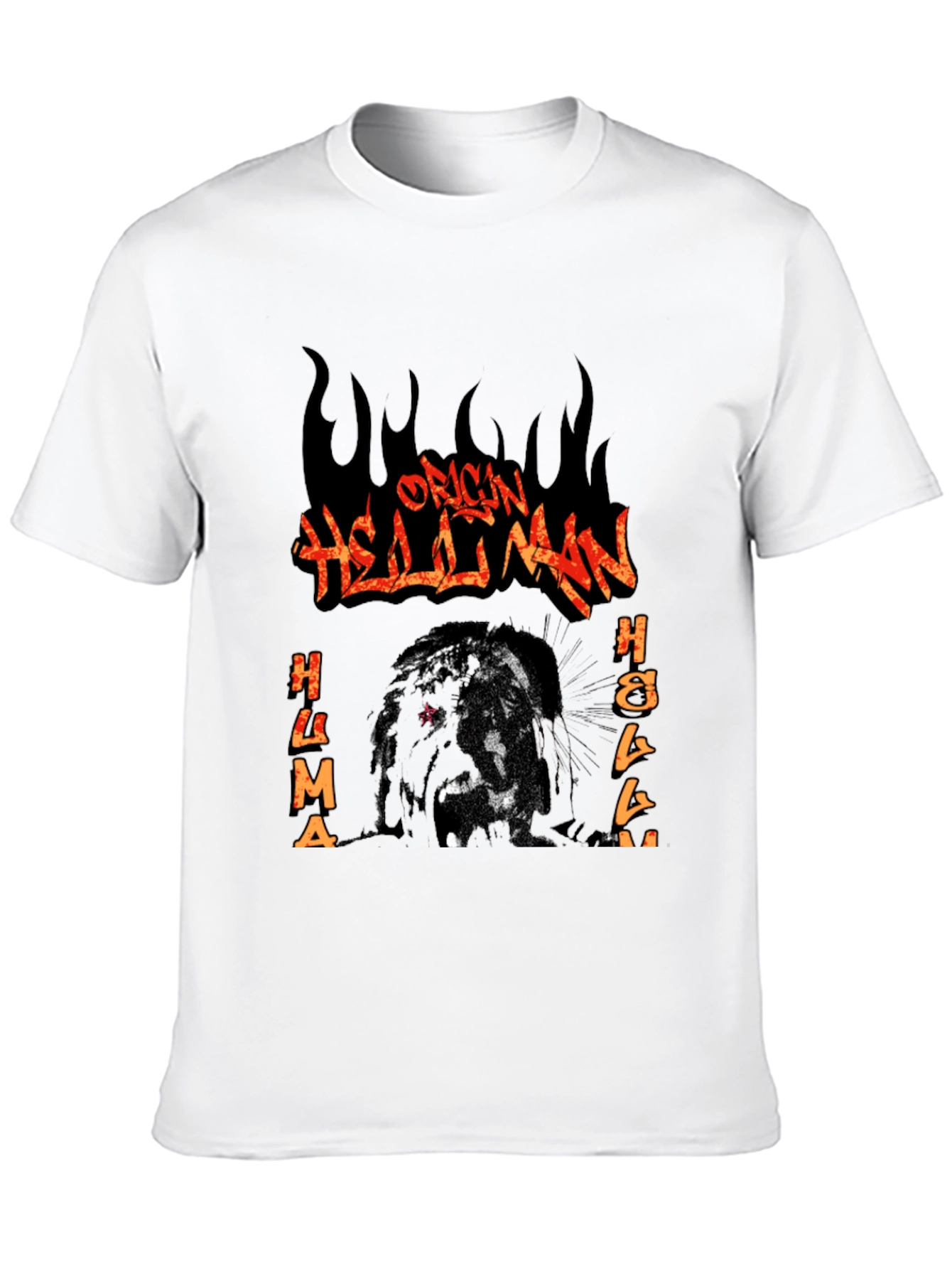 Black Origin Hellman T-Shirt - Black Graphic Tee view 10