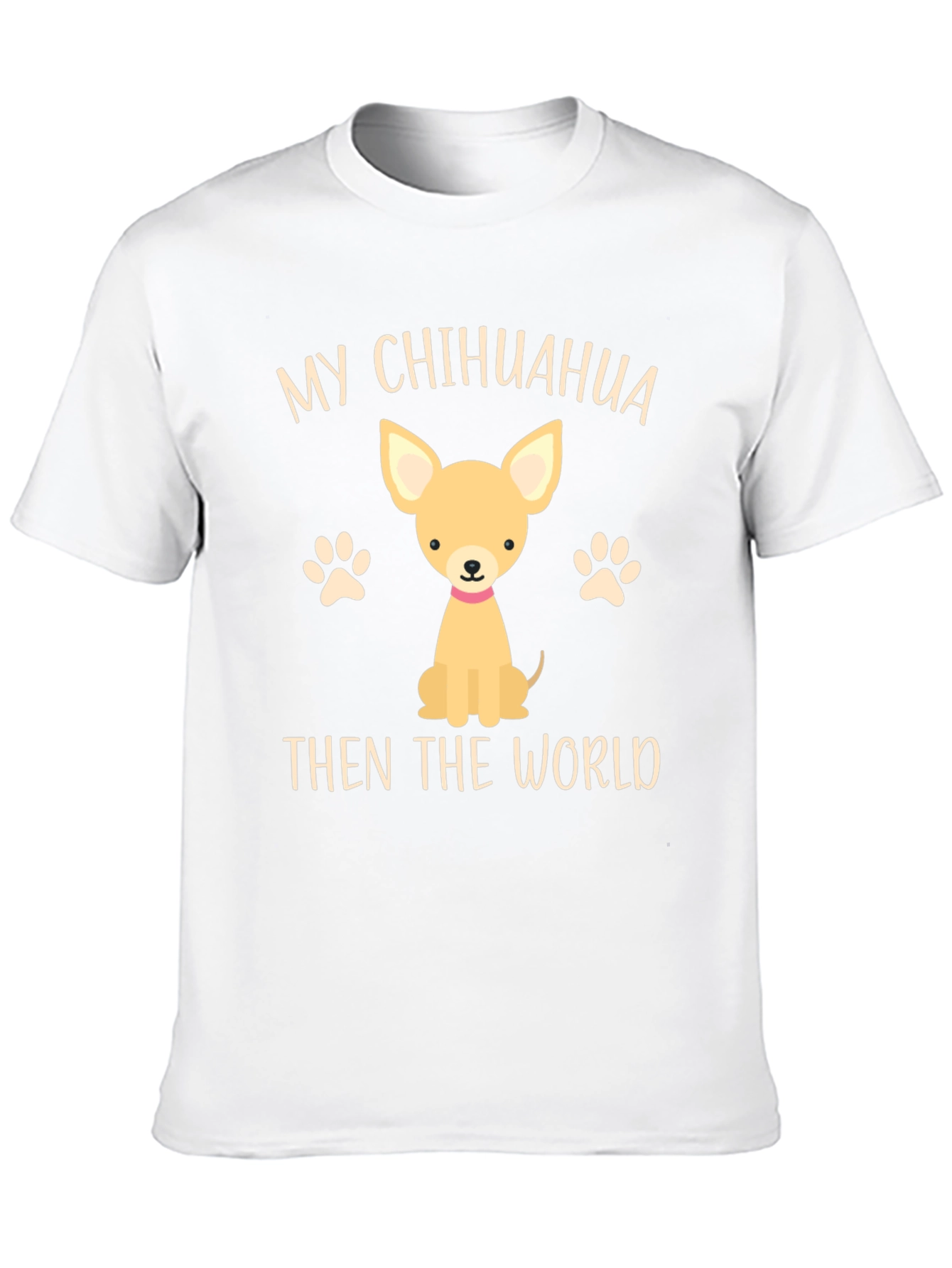 Black My Chihuahua Then The World Novelty T-Shirt view 10