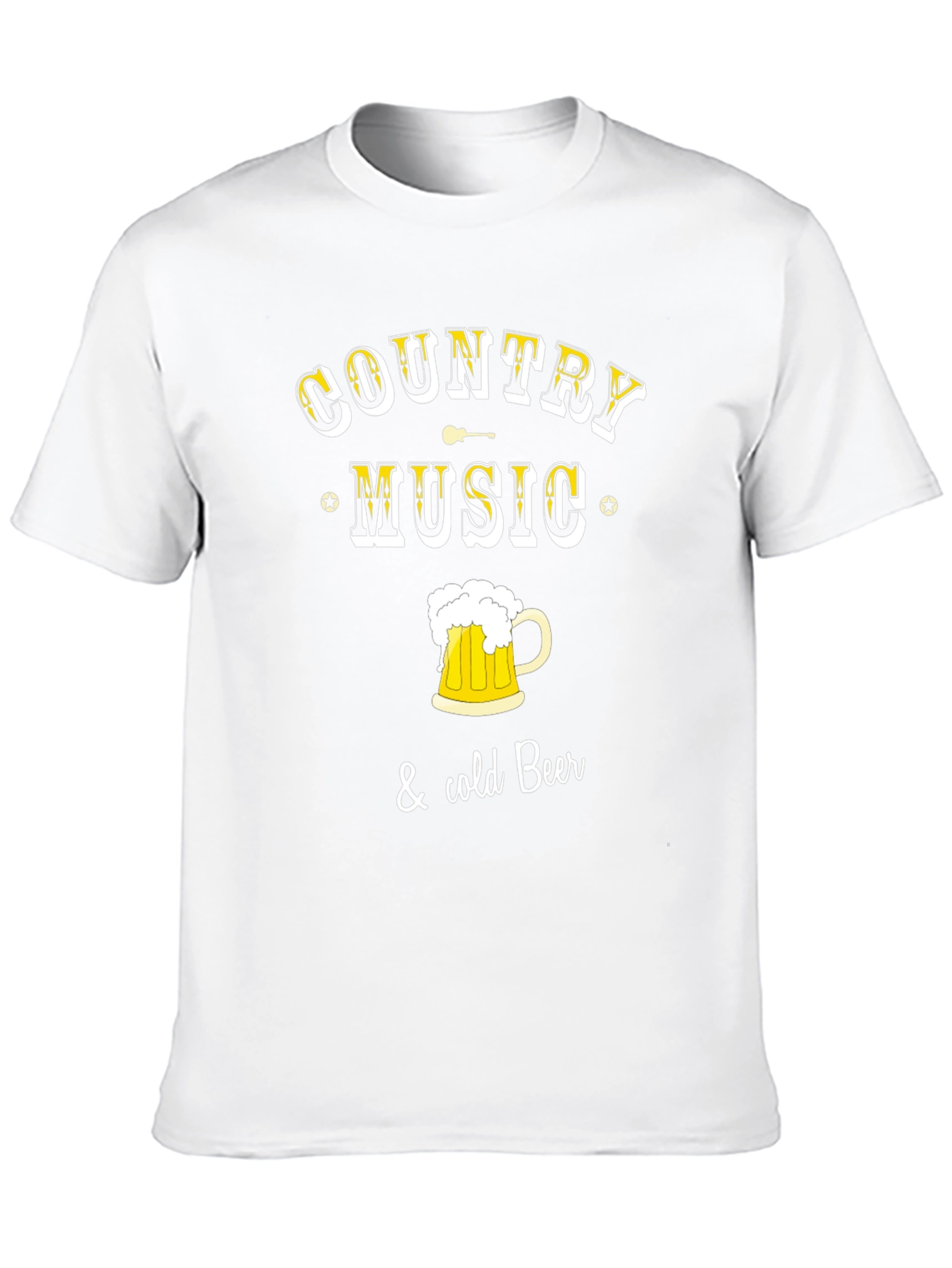 Black Country Music & Cold Beer Black Graphic T-Shirt view 10